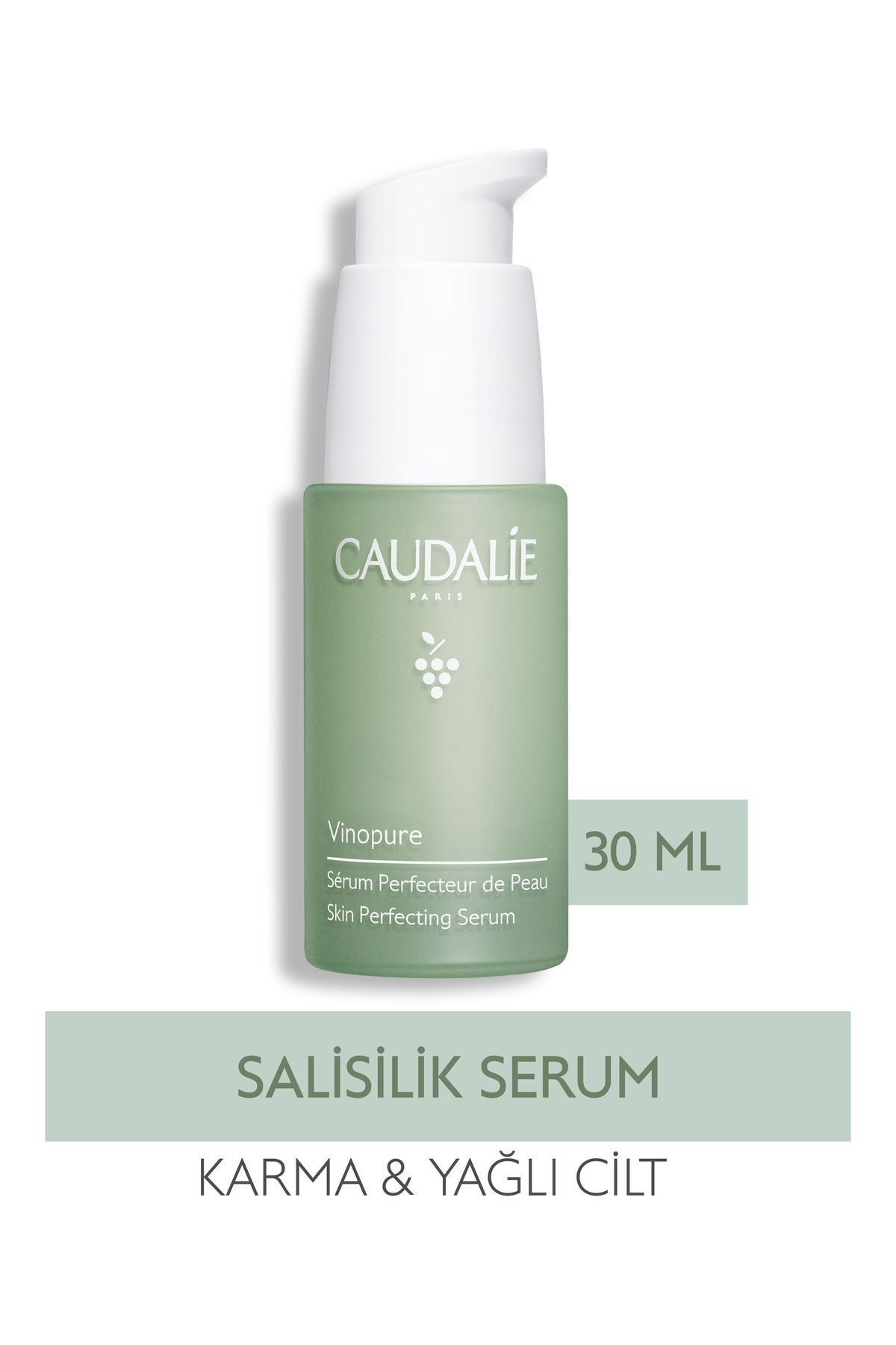 سرم پوست طبیعی سالیسیلیک ضد آکنه وینوپور 30 ​​میل ترکیبی RENEWAL66 Caudalie