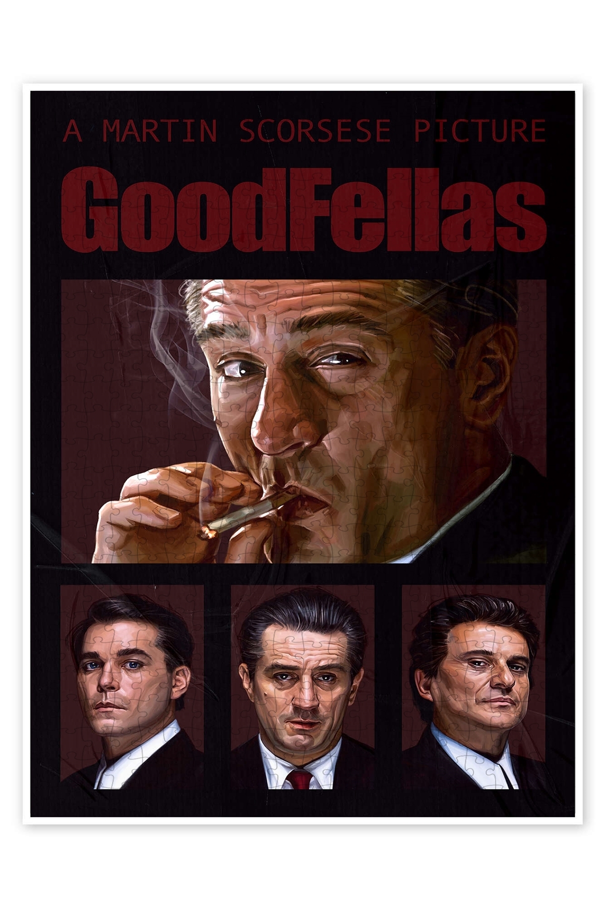 پازل موضوع فیلم کلاسیک اره منبت کاری مویی GOODFELLAS II 500 PIECE از ترکیه Jeronkarji