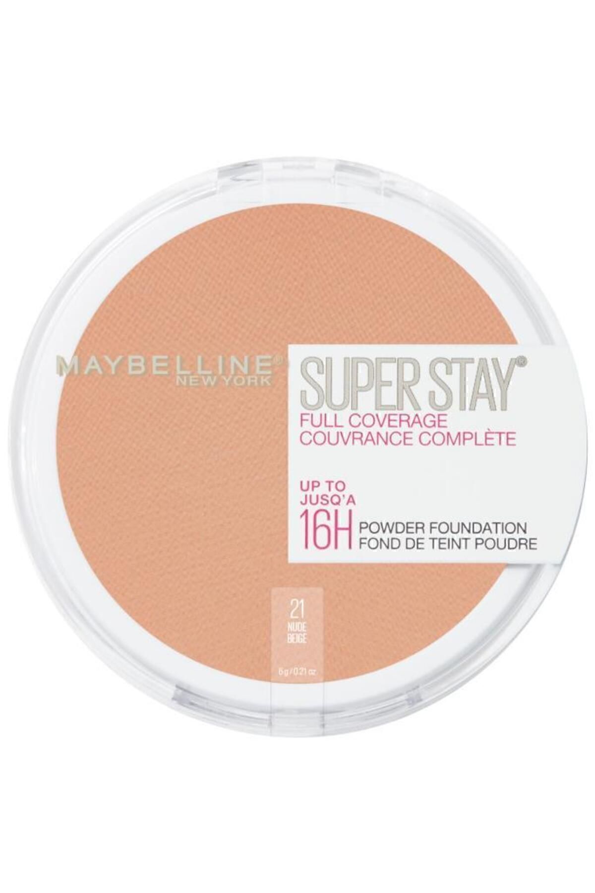 پودر ۱۶ ساعته سوپر استی ۲۱ نیود میبلین Maybelline New York