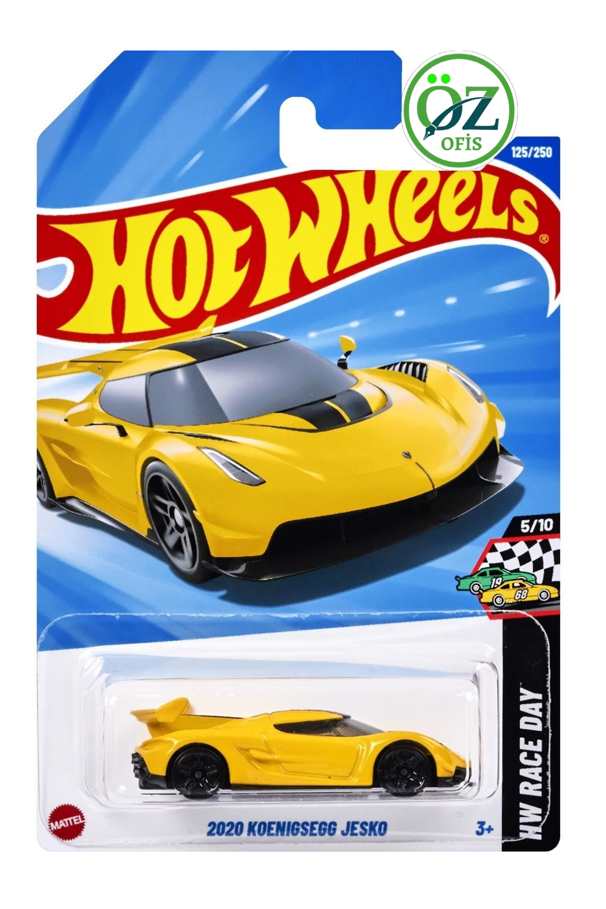 ماشین اسباب بازی کارتن کوتاه E CASE 2025 KOENIGSEGG JESKO از ترکیه HOT WHEELS