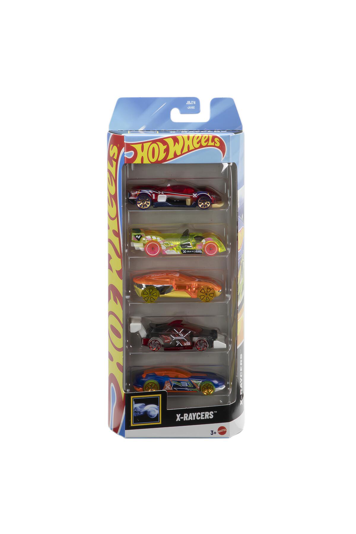 ماشین اسباب بازی پنج مجموعه ای از RAYCERS JBJ74 هات ویلز اورجینال HOT WHEELS