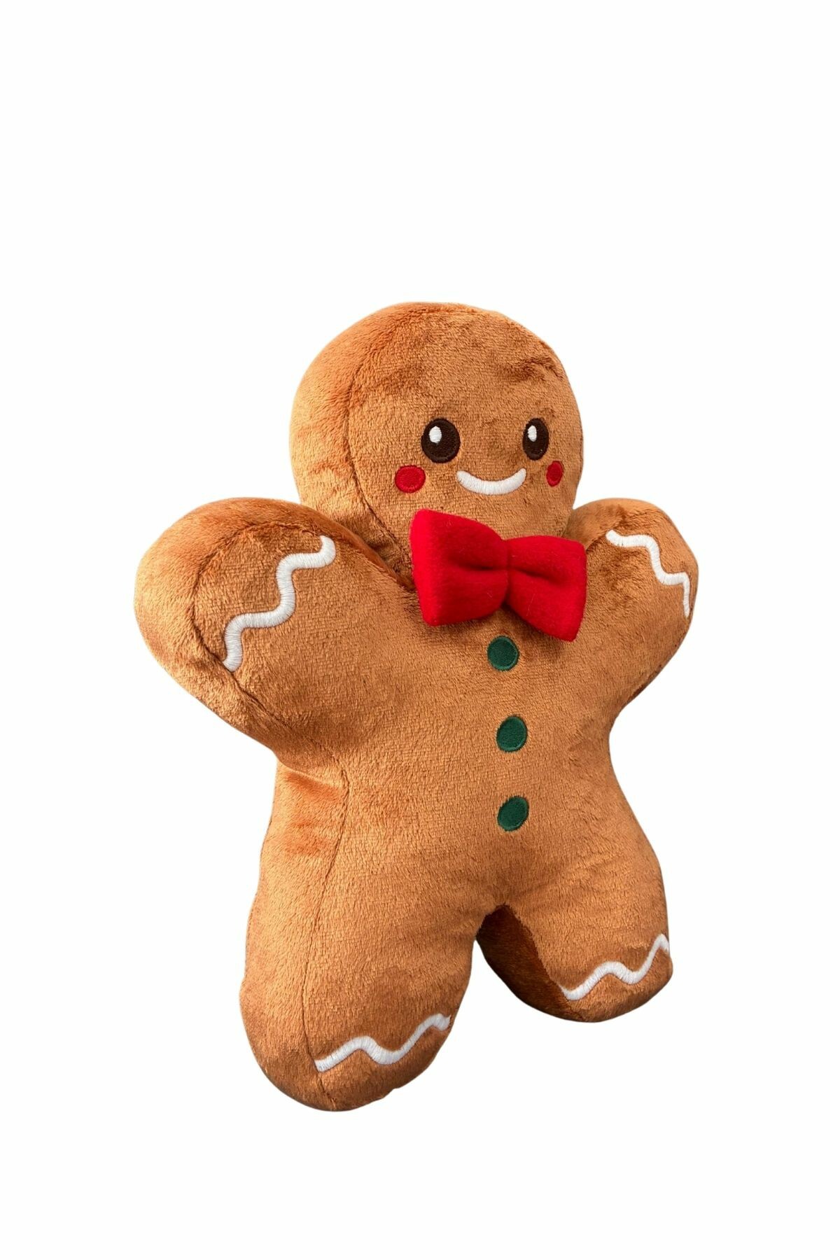 اسباب بازی های پشمی بالش GINGERBREAD MAN PLUSH, SLEEPING COMPANION کریسمس TOY پارچه پر تایلندی 32 سانتی متر eco sepet