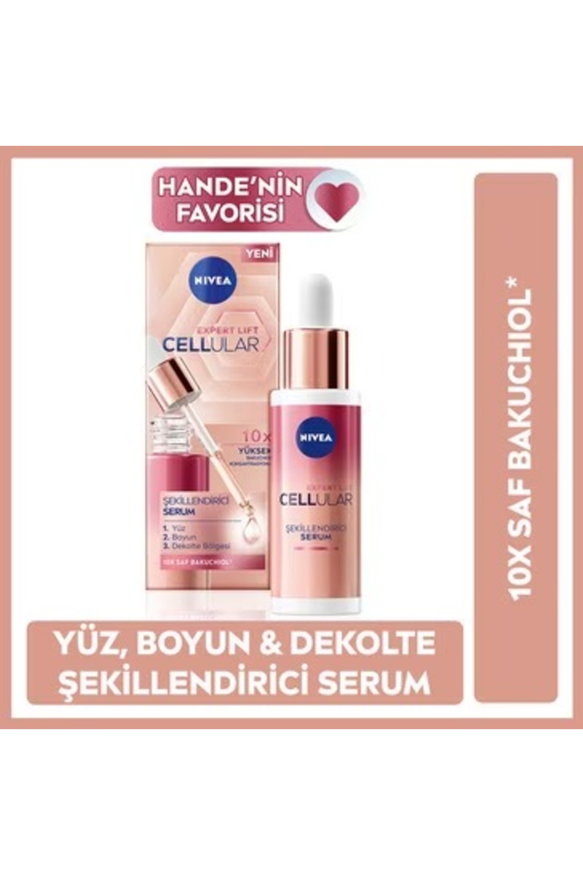 NIVEA سرم پوستی ضد چروک حاوی جایگزین طبیعی رتینول با عصاره خالص باغوچیول 30 میلی لیتر