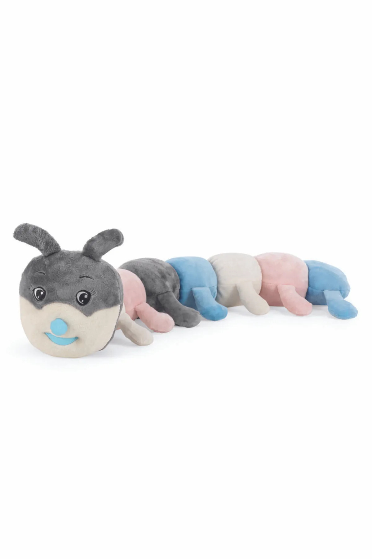 اسباب بازی های پشمی PLAY AND SLEEP COMPANION PUSH CATERPILLAR 85CM BLUE از ترکیه GRAN TOYS
