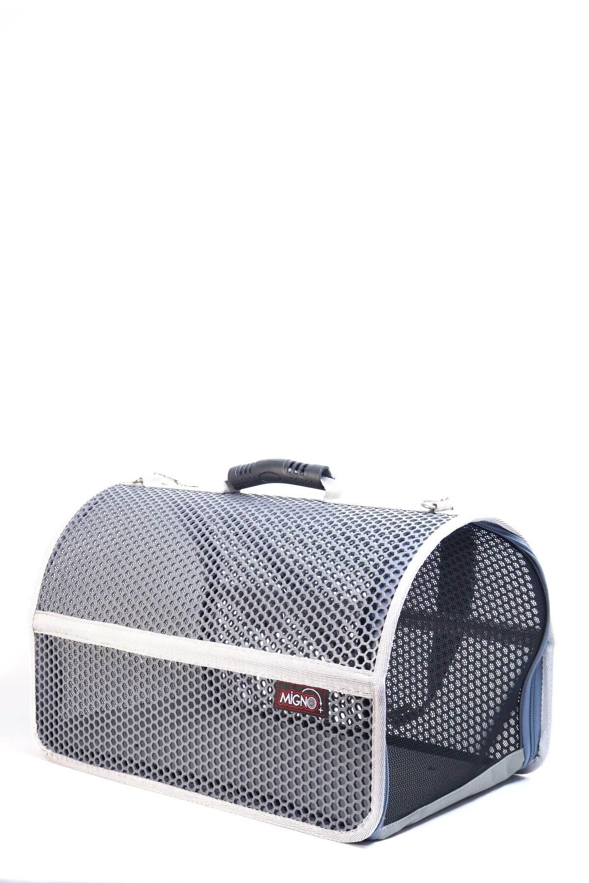 کیف حمل توری گربه و سگ میگنو Migno، سری FLYBAG Voyager، مدل VOY003، طوسی