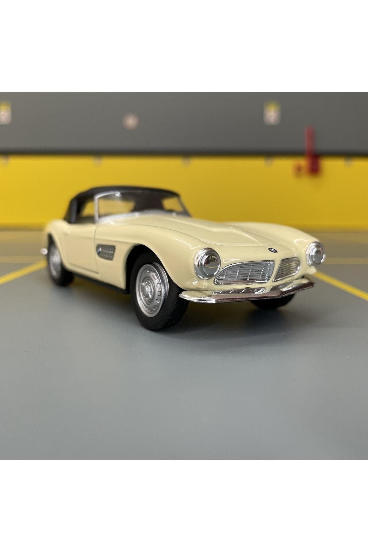 مدل خودرو BMW 507 1956 1 36 SCALE C&amp;C MODEL GARAGE PULL DROP DIECAST METAL TOY CAR اورجینال Genel Markalar