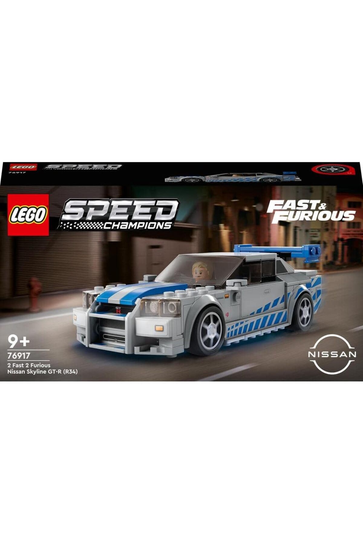 لگو و اسباب بازی های ساخت محور ® SPEED ​​​​CHAMPIONS FASTER FURIOUS NISSAN SKYLINE GT R R34 76917 319 قطعه از ترکیه LEGO