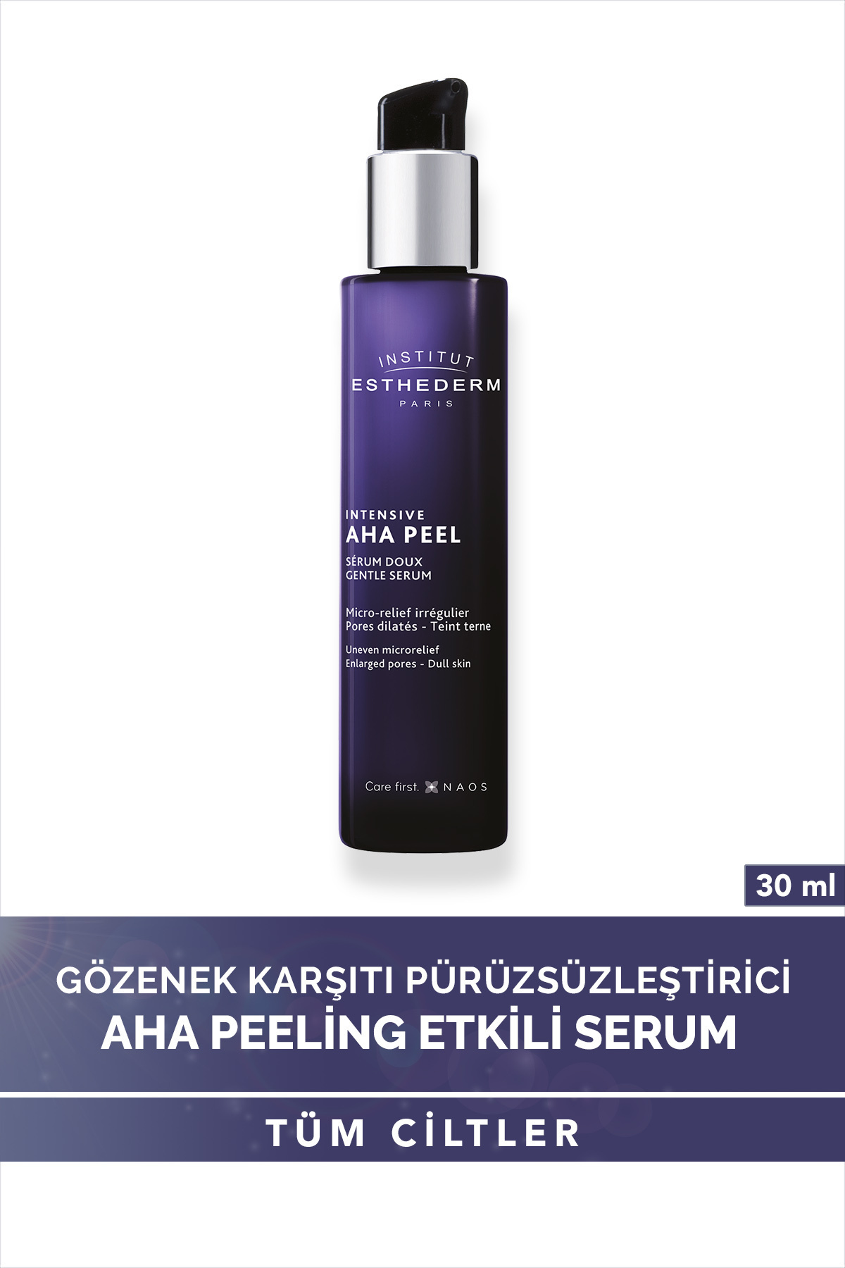 INSTITUT ESTHEDERM جوانسازی و صاف کننده صورت سرم مراقبت از پوست حساس AHA Peel Gentle Serum Regneration 30ml