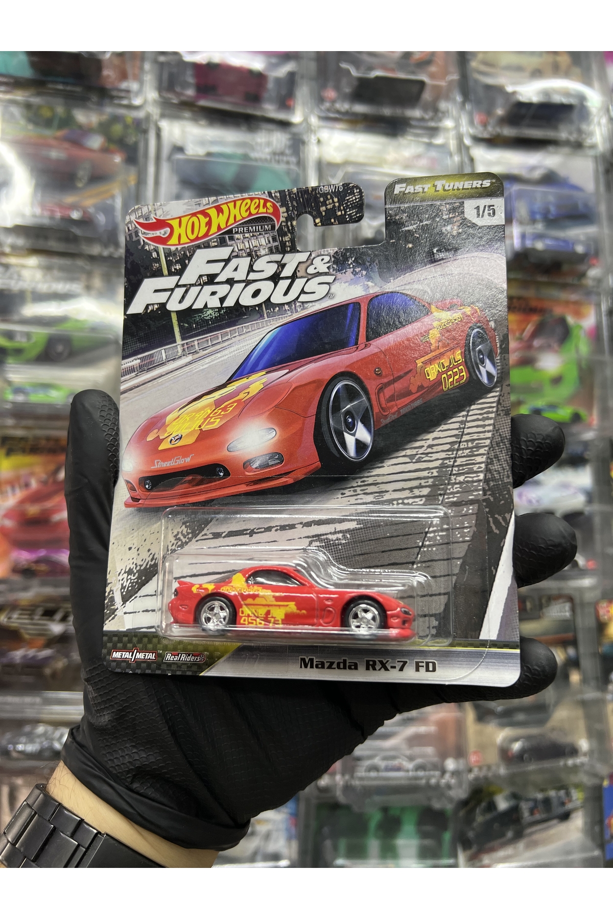 ماشین اسباب بازی مزدا RX 7 FD 1.64 PREMIUM قطعه کمیاب از ترکیه HOT WHEELS
