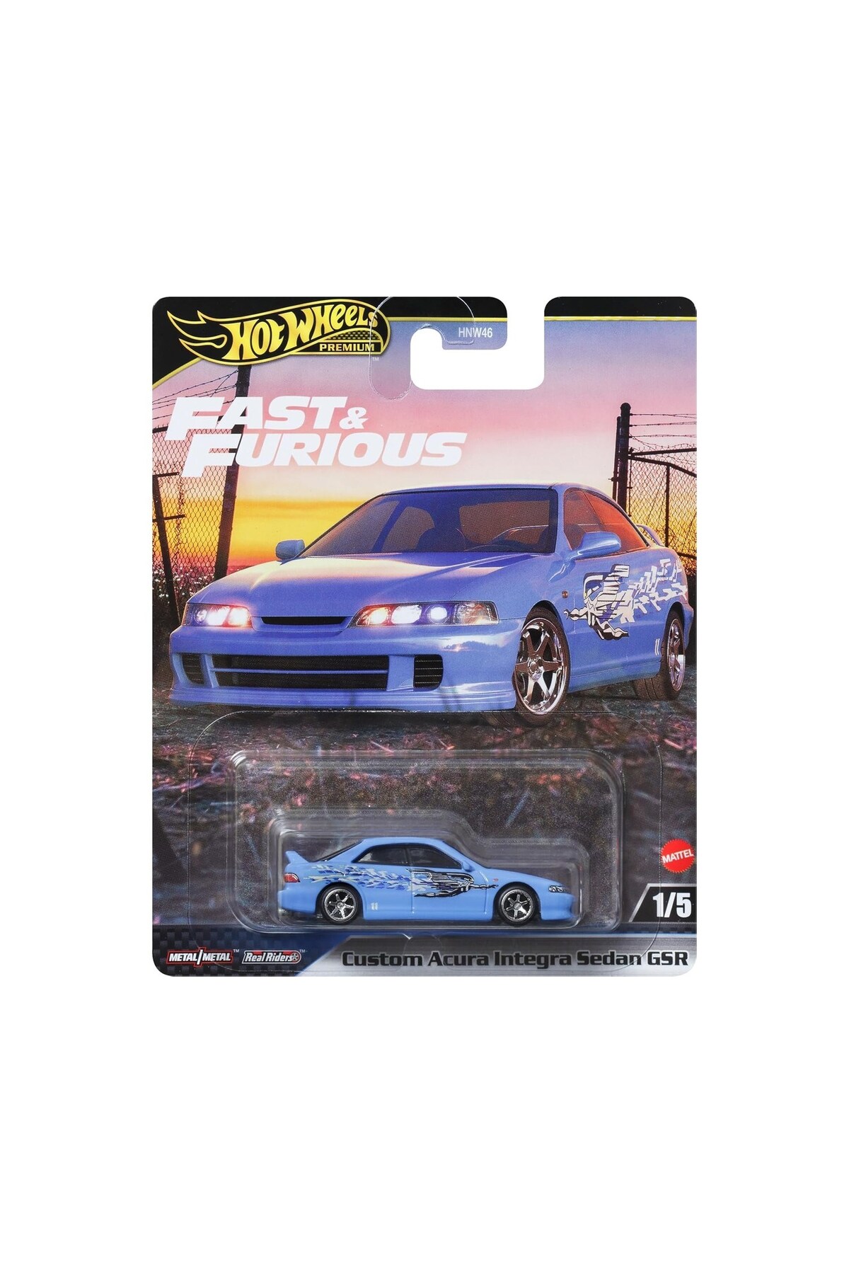 ماشین اسباب بازی حق بیمه سریع و خزنده سفارشی ACURA INTEGRA SEDAN GSR هات ویلز اورجینال HOT WHEELS
