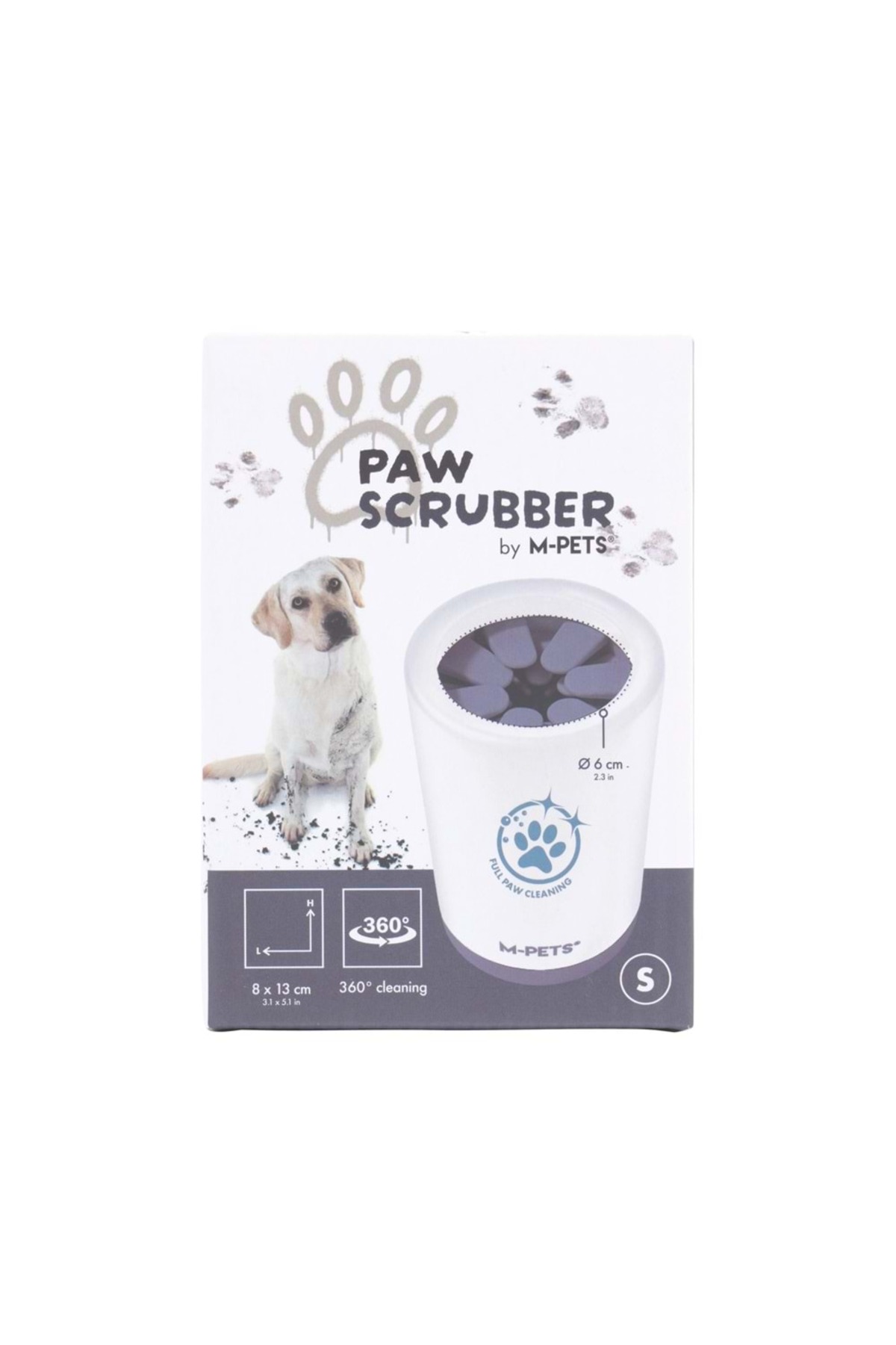 ابزار تمیزکردن پنجه ام‌پتس M-PETS Paw Scrubber، سایز S، سفید