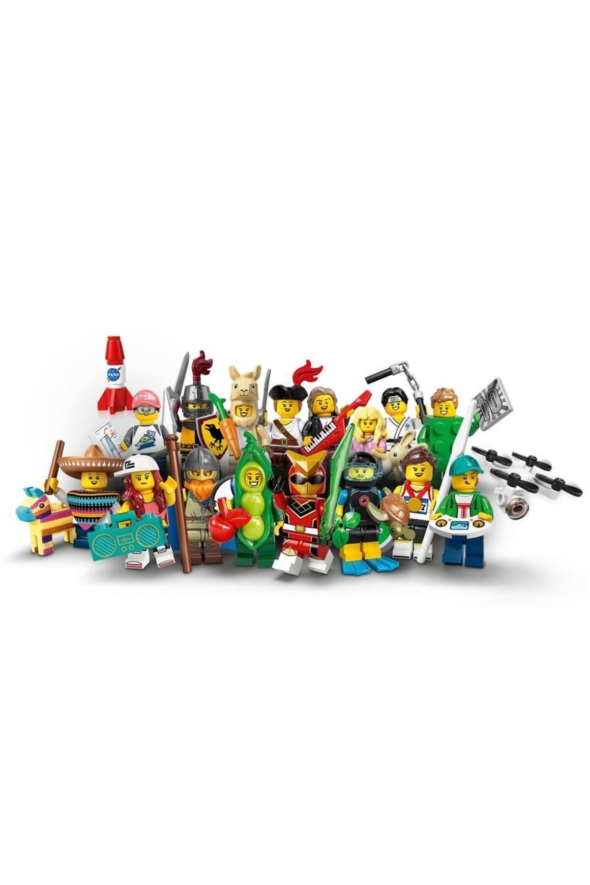 لگو و اسباب بازی های ساخت محور MINIFIGURES 71027 SERIES 20: COMPLETE 16 PIECES اورجینال LEGO