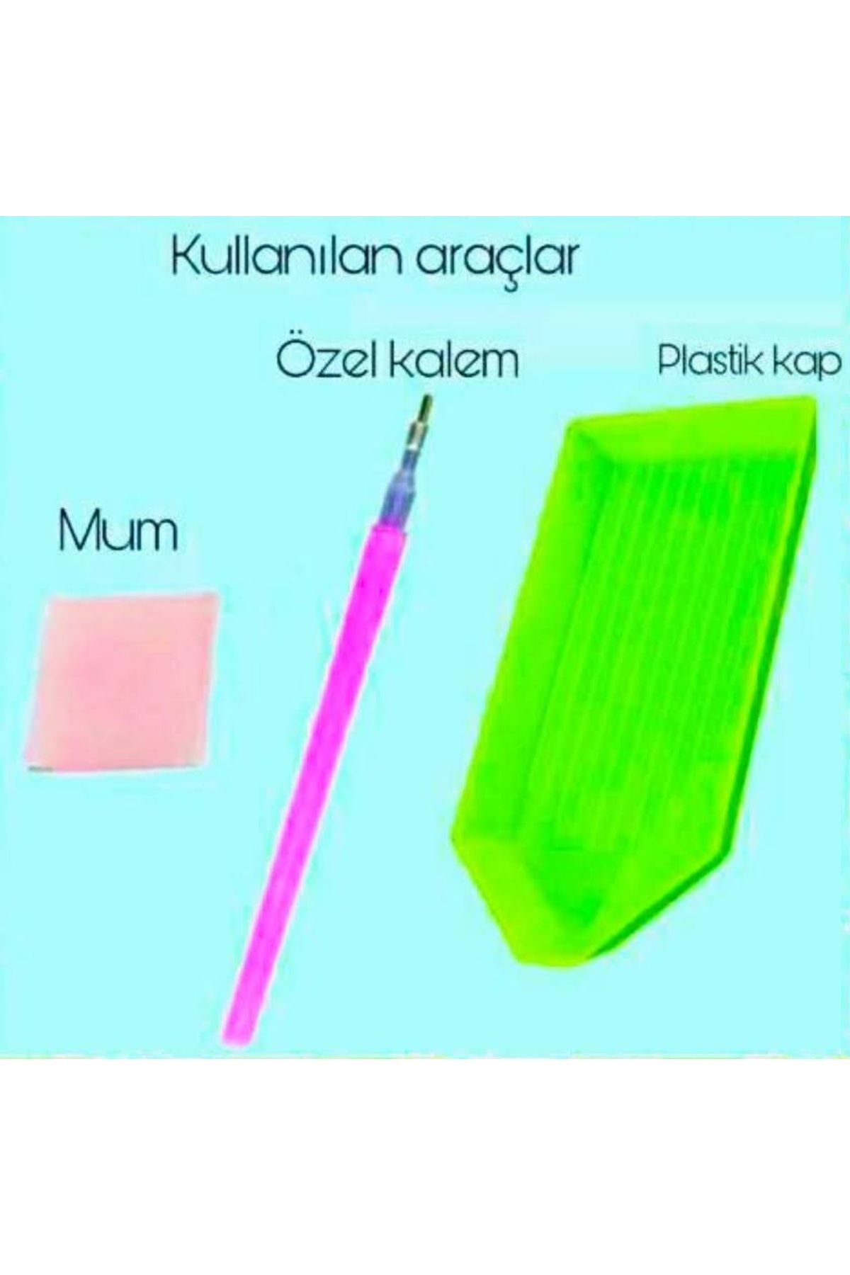 پازل ملیله مهره دار 5 بعدی سنگ موزاییک الماس تصویر کمیاب 30X40 تمام منجوق از ترکیه MENTAŞ