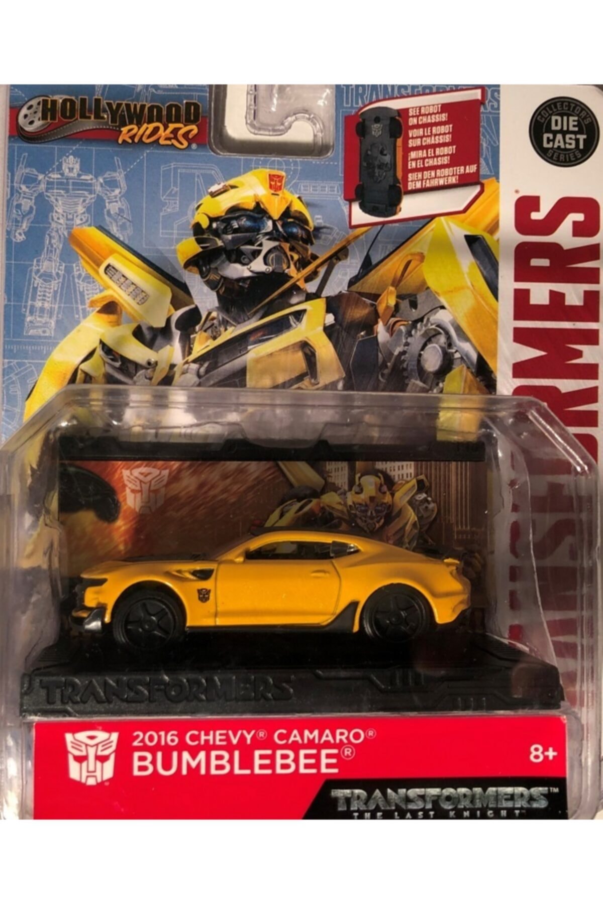 ماشین اسباب بازی TRANSFORMERS HOLLYWOOD RIDES SPECIAL LICENSED DIE CAST SERIES BUMBLEBEE 1:64 SCALE Jada Toys