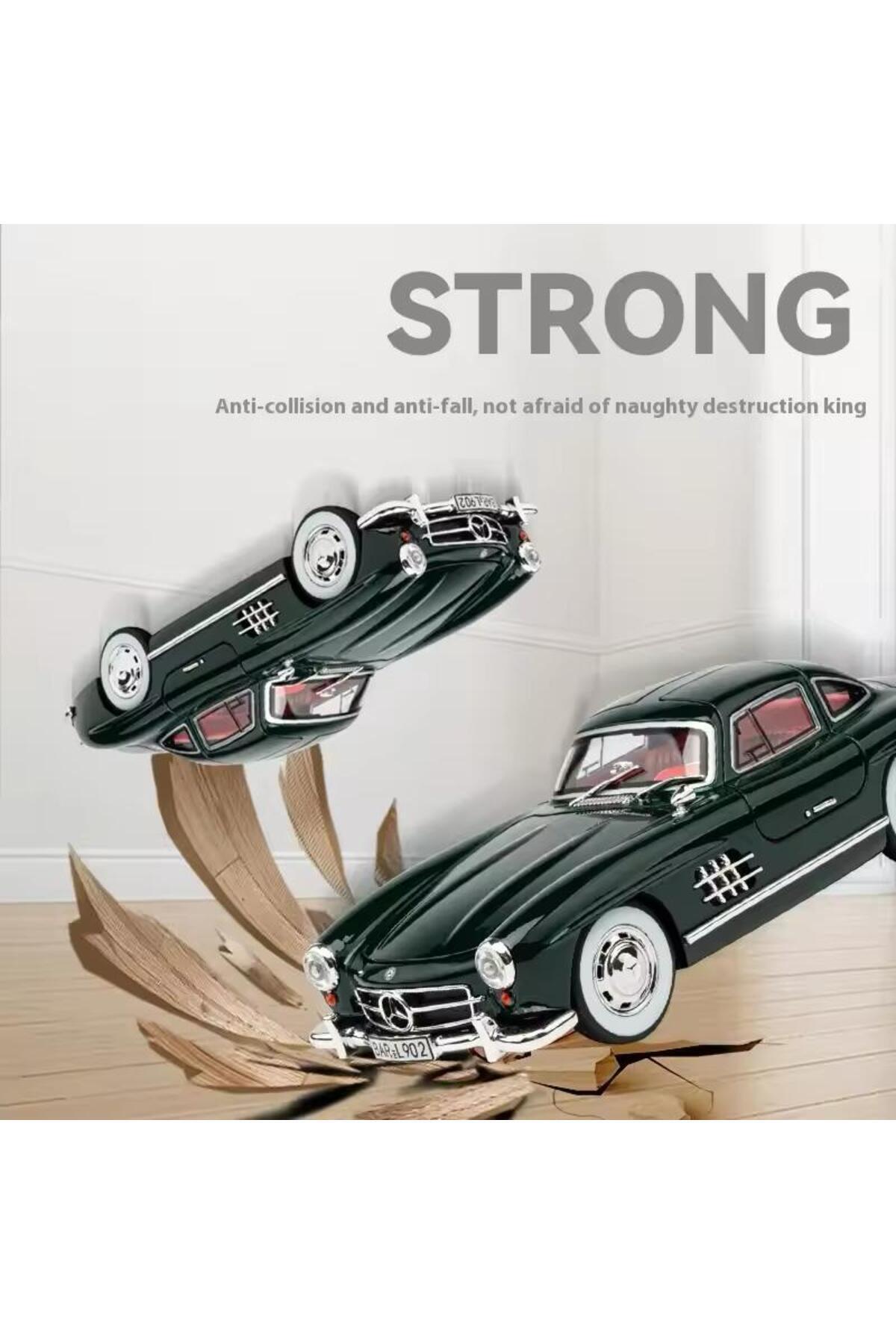 مدل خودرو MERCEDES BENZ 300 SL مشکی 1954 MODEL کلاسیک CAR 1 24 SCALE 300SL اورجینال SECTOYS