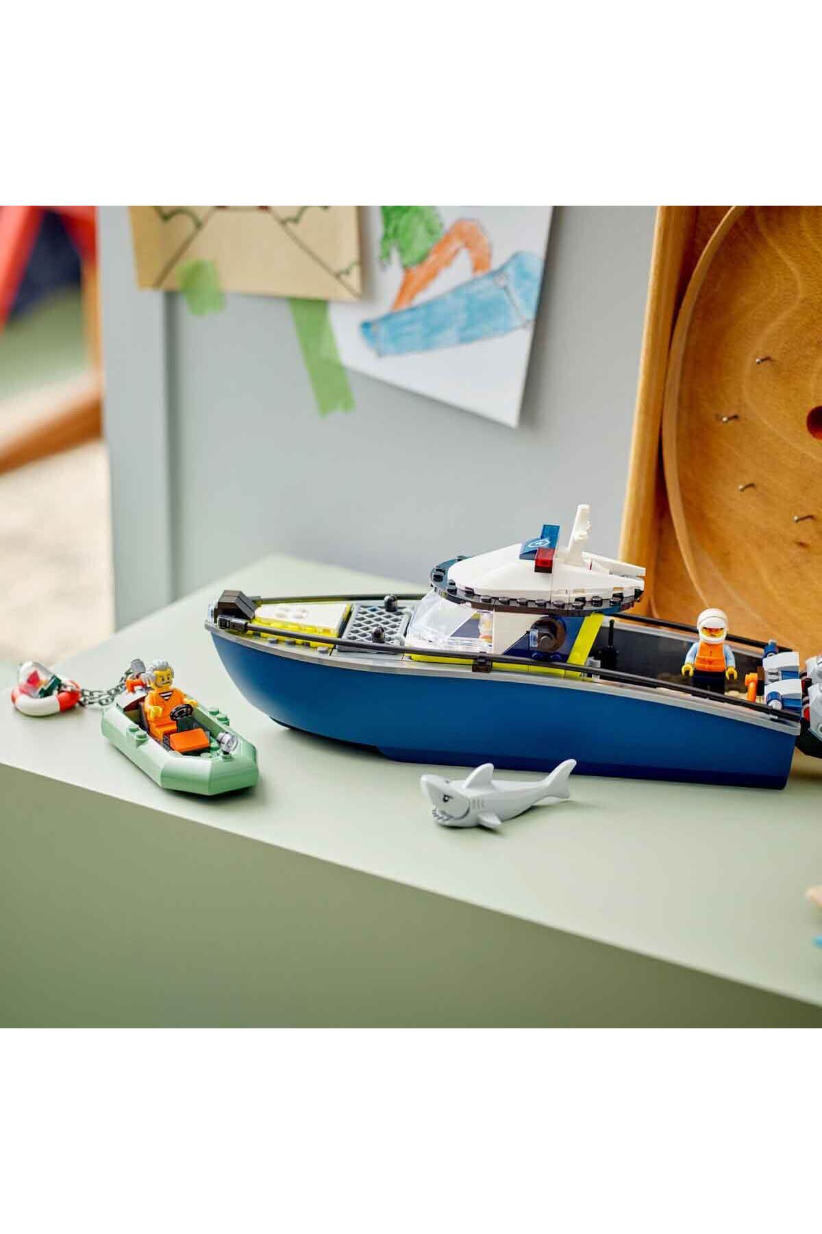 لگو ردیابی قایق پلیس شهر 60456 خلاق برای کودکان 6 ساله بالاتر. اورجینال LEGO