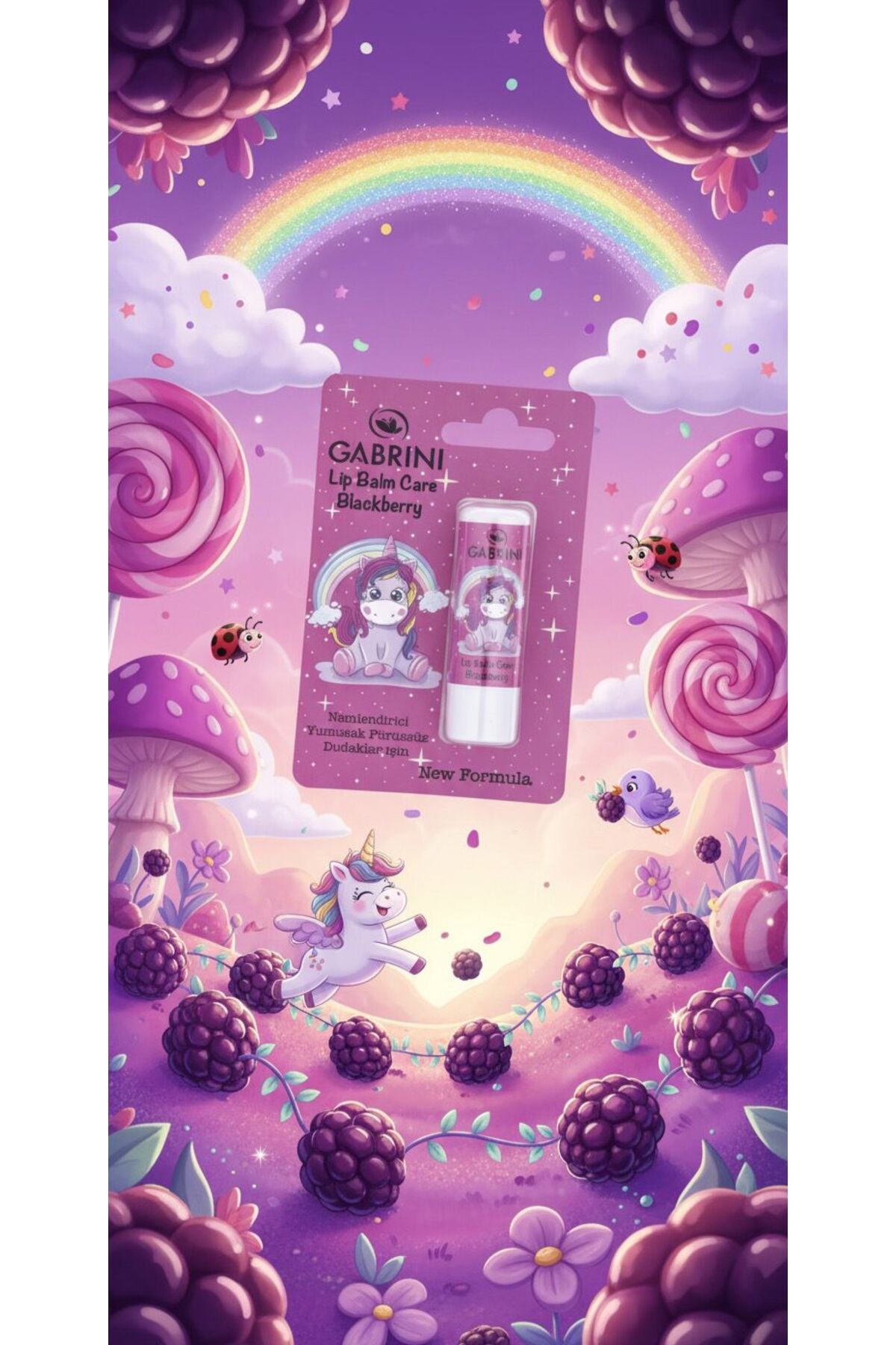 کرم لب و اسکراب BALM CARE BLACKBERRY 5 گرم Gabrini