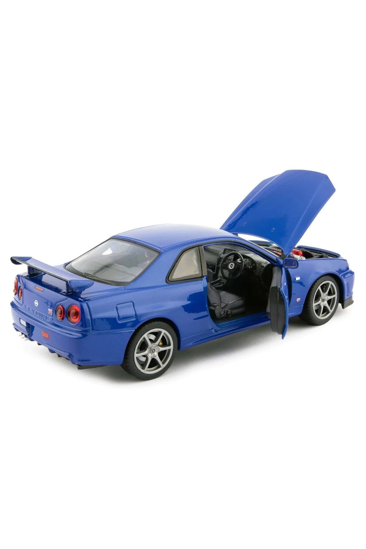 مدل خودرو ماشین نیسان SKYLINE GTR R34 1 24 SCALE DIECAST MODEL اورجینال WELLY