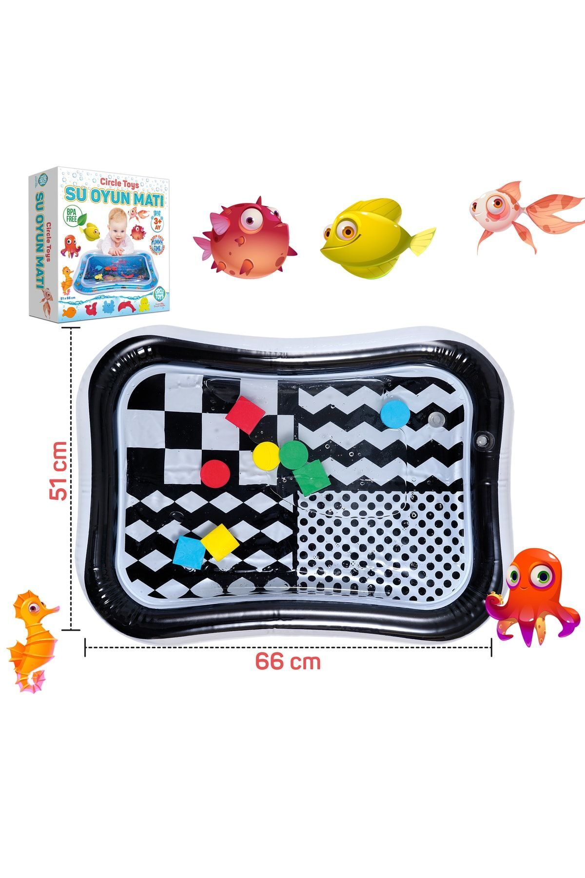 وسایل دریا حصیر بچه شکم زمان فعالیت اسباب بازی استخر آب Circle Toys