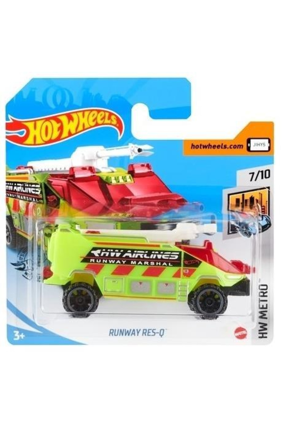 ماشین اسباب بازی SINGES CARS RANWAY RES Q GHF67 هات ویلز اورجینال HOT WHEELS
