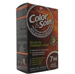 رنگ موی گیاهی کالر سوئن Color Soin مدل 7M بلوند ماهاگونی