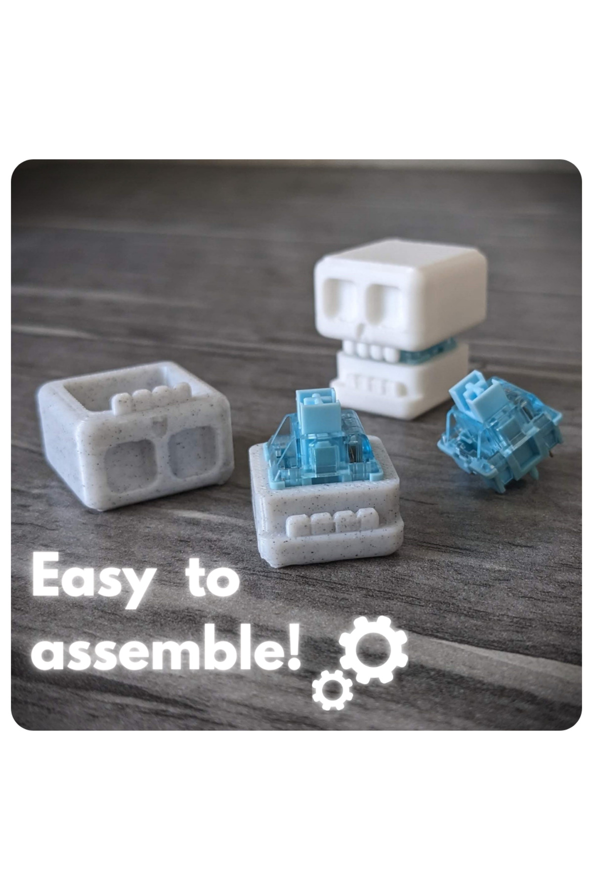 جلیقه کلید SKULL SWITCH FIDGET TOY +CEYCHAIN dokulabs