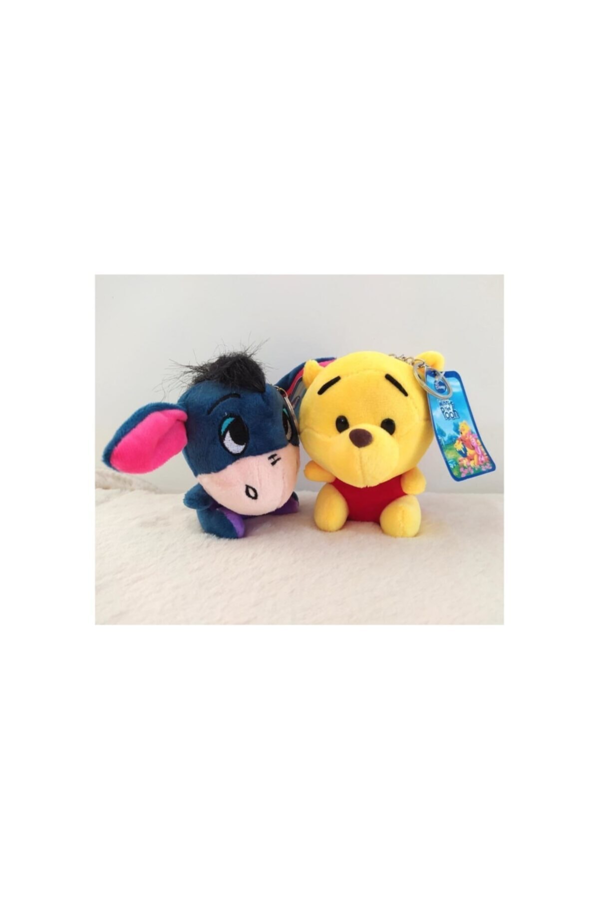 جلیقه کلید 2 تکه جاکلیدی مخمل دار ناز WINNIE THE DONKEY Piraye Hediyelik Eşya