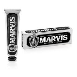 خمیر دندان مارویس Marvis مدل Amarelli Licorice با طعم شیرین‌بیان ۸۵ میلی‌لیتر