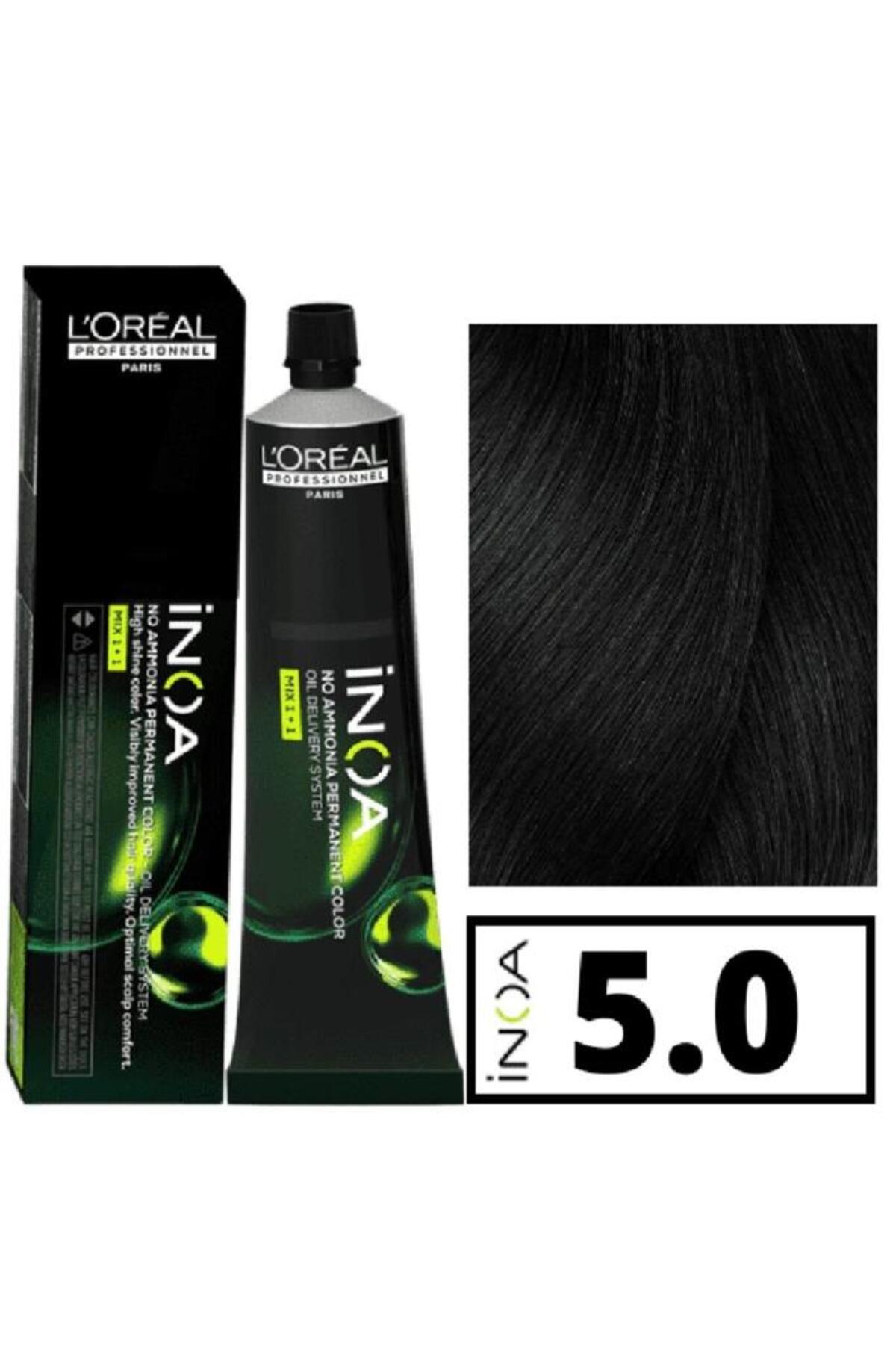 رنگ مو مردانه و زنانه INOA FREE آنتی اکسیدانی 5.0 قهوه سبک 60 گرم. ECBEAUTY.X105 L'oreal Professionnel
