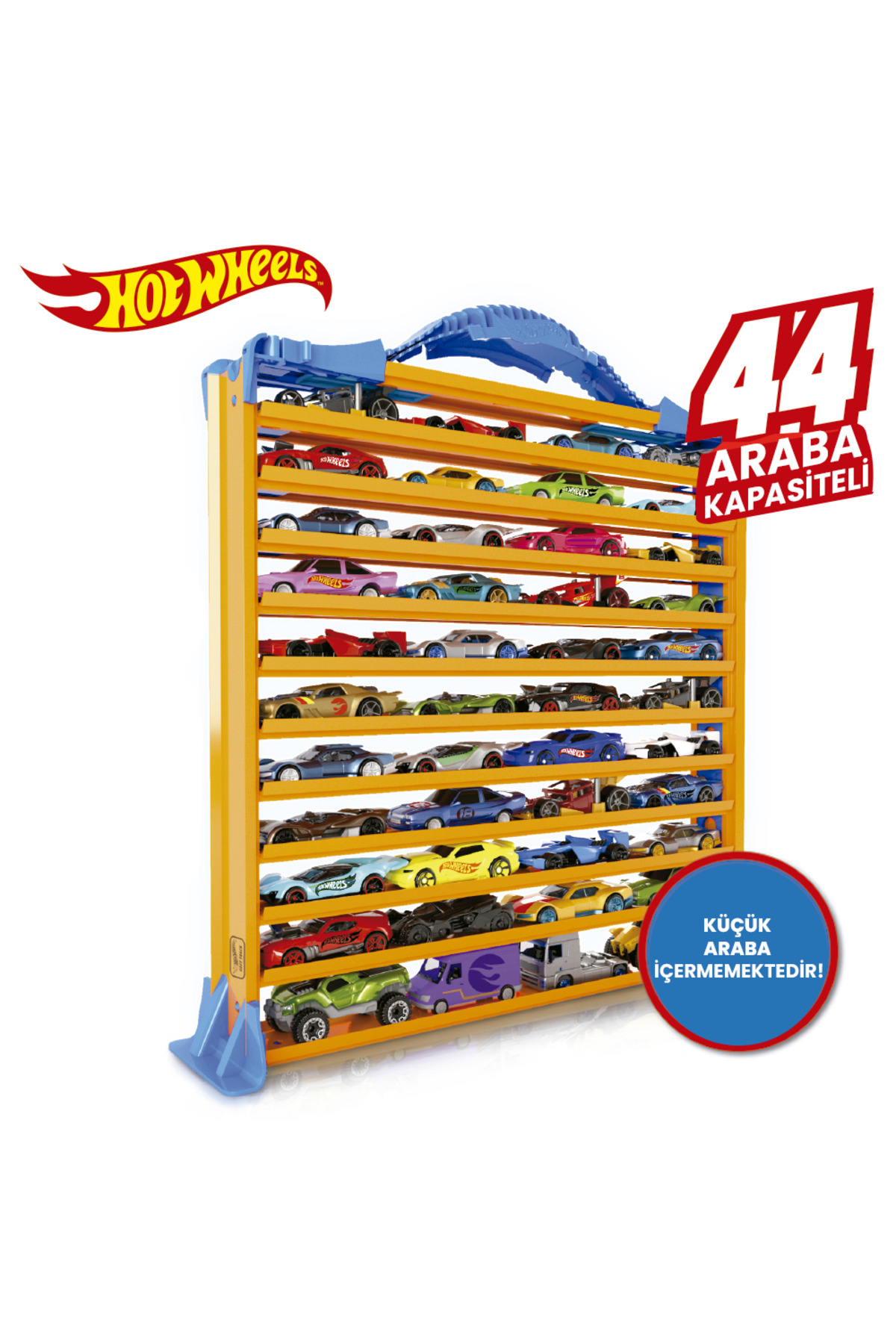 ماشین اسباب بازی قفسه ذخیره سازی RACENTRACK 44 برای اتومبیل هات ویلز اورجینال HOT WHEELS