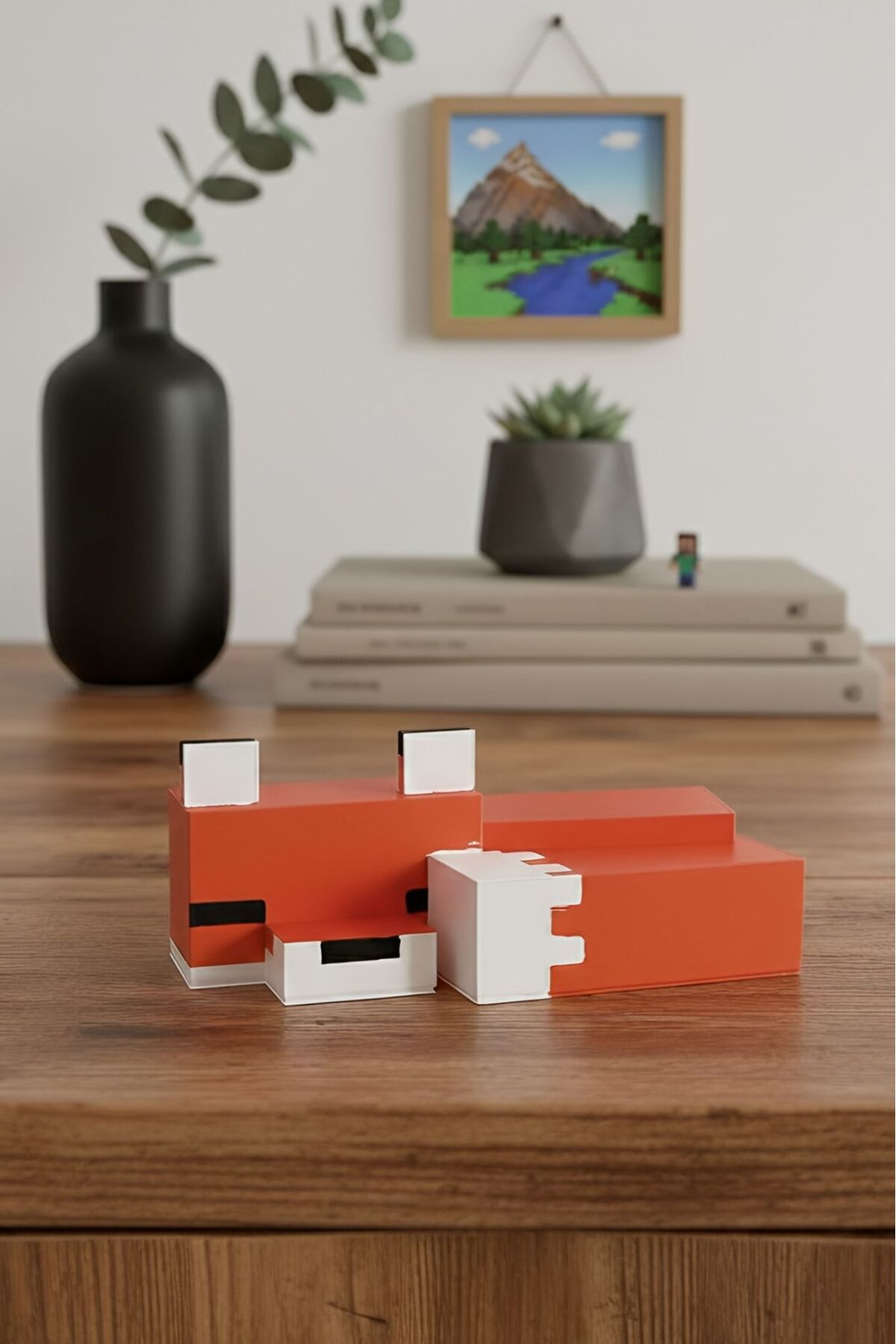 فیگور SLEEPING FOX FIGUR BLOCK بازی با کیفیت MODERN DECOR سایز بزرگ 15CM از ترکیه HD1001