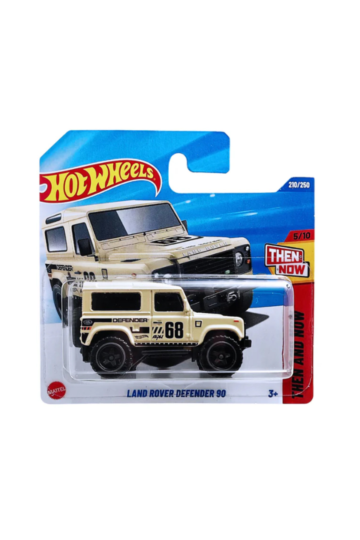 ماشین اسباب بازی آن زمان و اکنون لندرور دیفندر 90 مدل دیکست مقیاس 1:64 از ترکیه HOT WHEELS