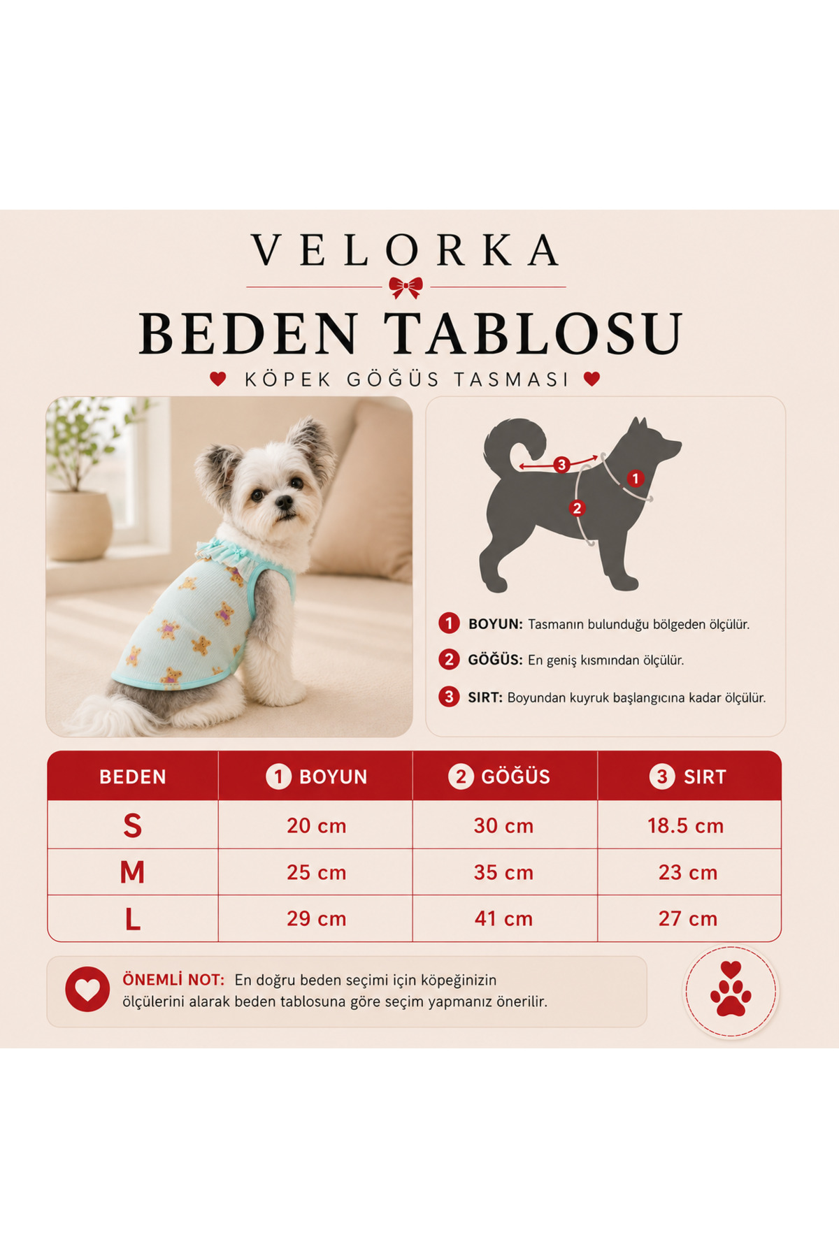 لباس رکابی سگ پوپیا Puppia، طرح خرس عروسکی، فیروزه‌ای، کد VLR-AYC-MAVI-001
