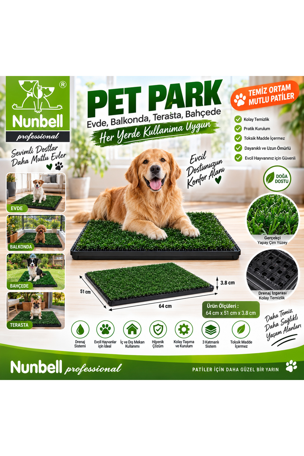 توالت سگ نونبل Nunbell Pet Park چندرنگ