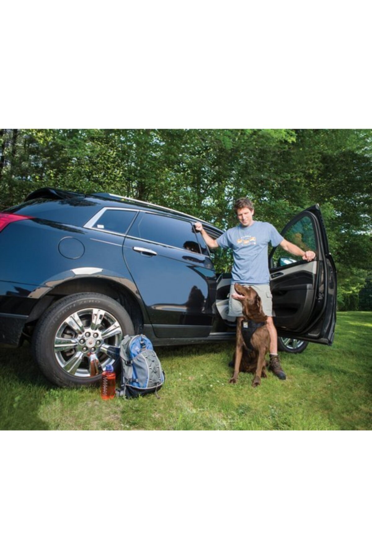 هارنس سینه‌ای ایمنی خودرو سگ پت‌سیف PetSafe Kurgo Tru-fit، مشکی، L، K01258
