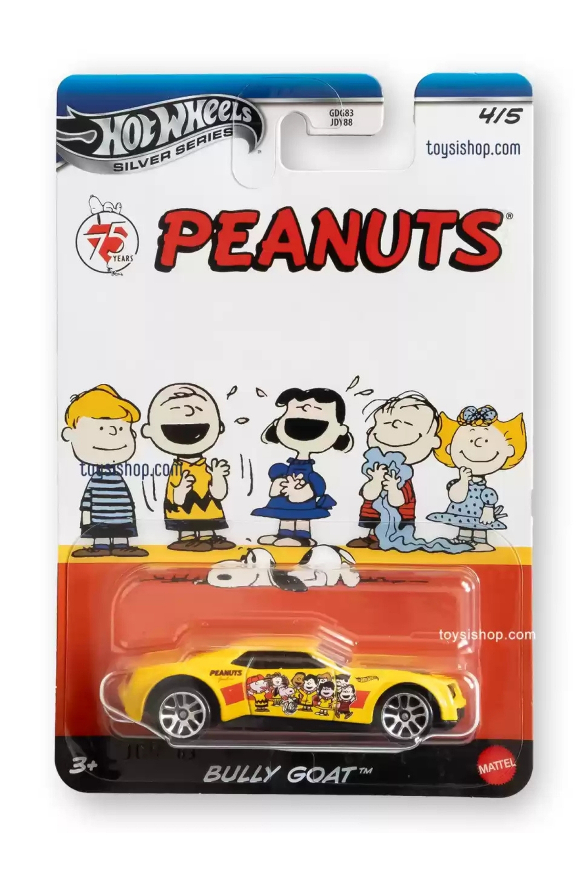ماشین اسباب بازی PEANUTS BULLY GOAT 4 5 JCB83 HOT WHEELS