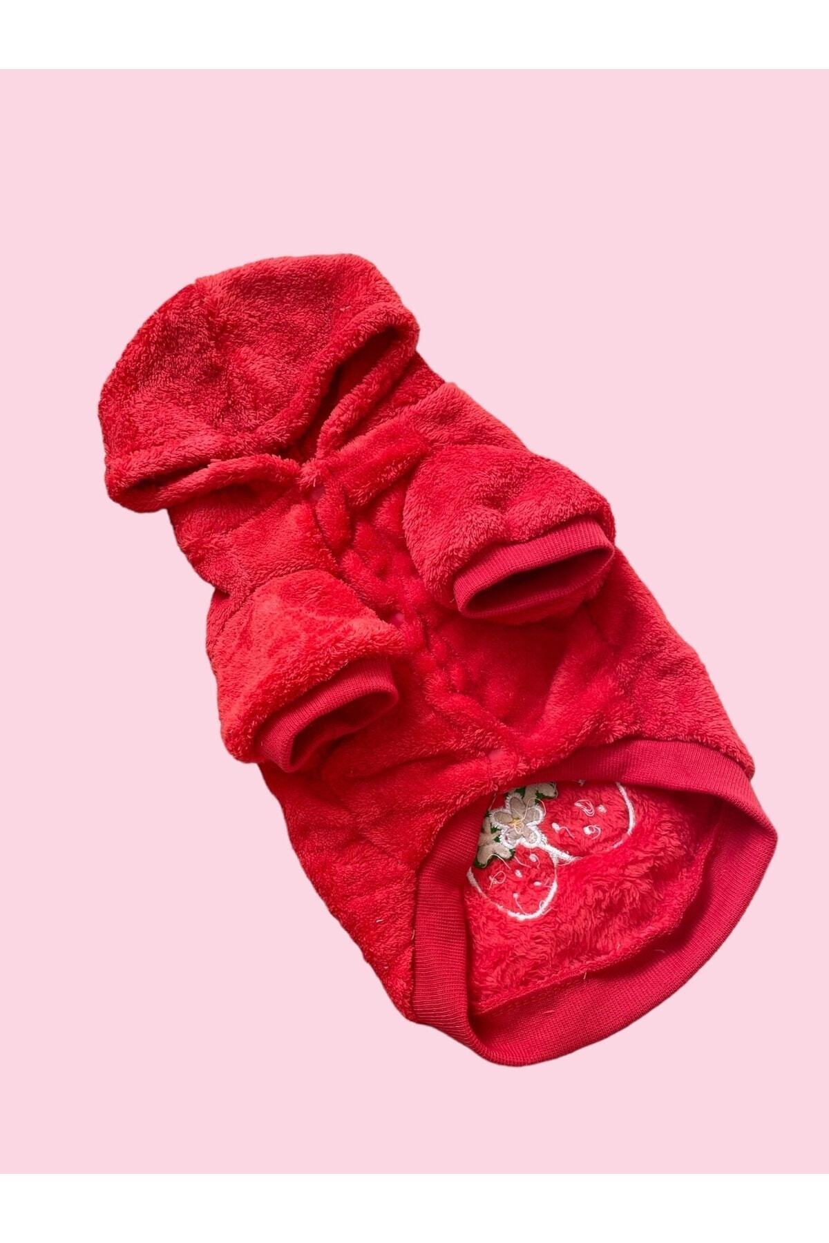 ژاکت پلش دکمه‌فشاری سگ و گربه بارنی‌استور Barneystore قرمز