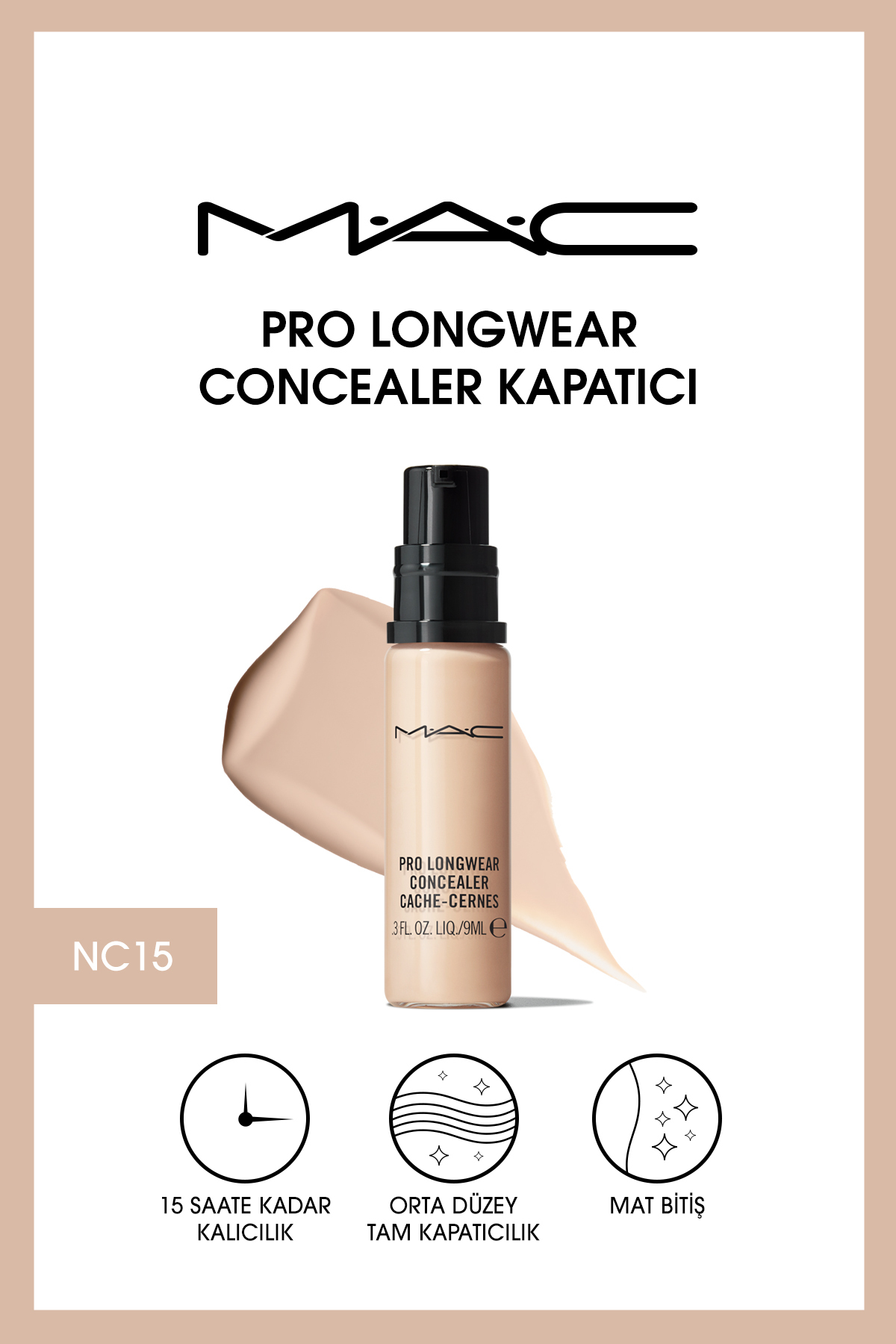 کانسیلر پرو لانگ ور Pro Longwear مدل  حجم 9میل مک MAC