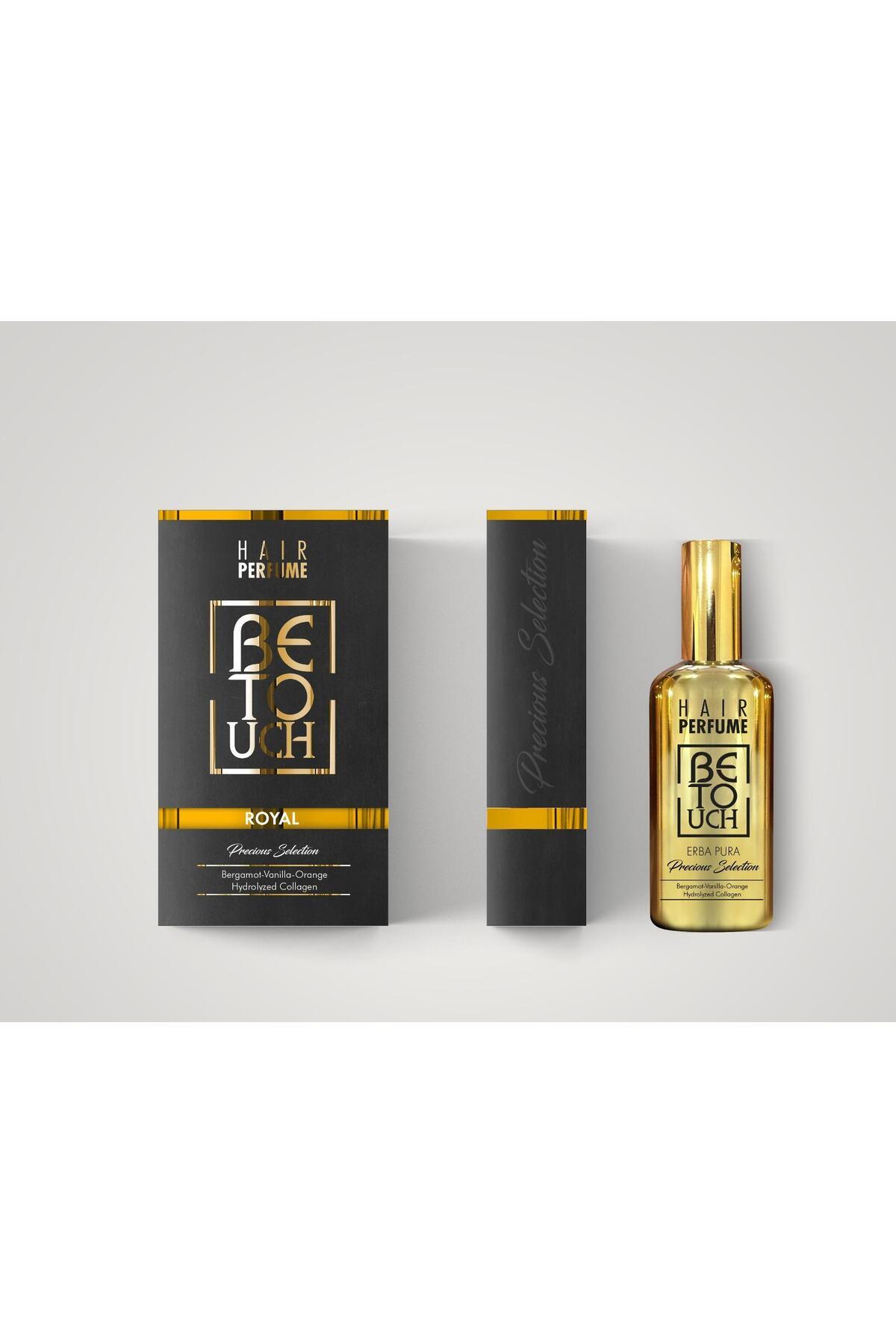 عطر مو با کلاژن هیدرولیزه مدل Royal حجم 50 میلی لیتر Be Touch