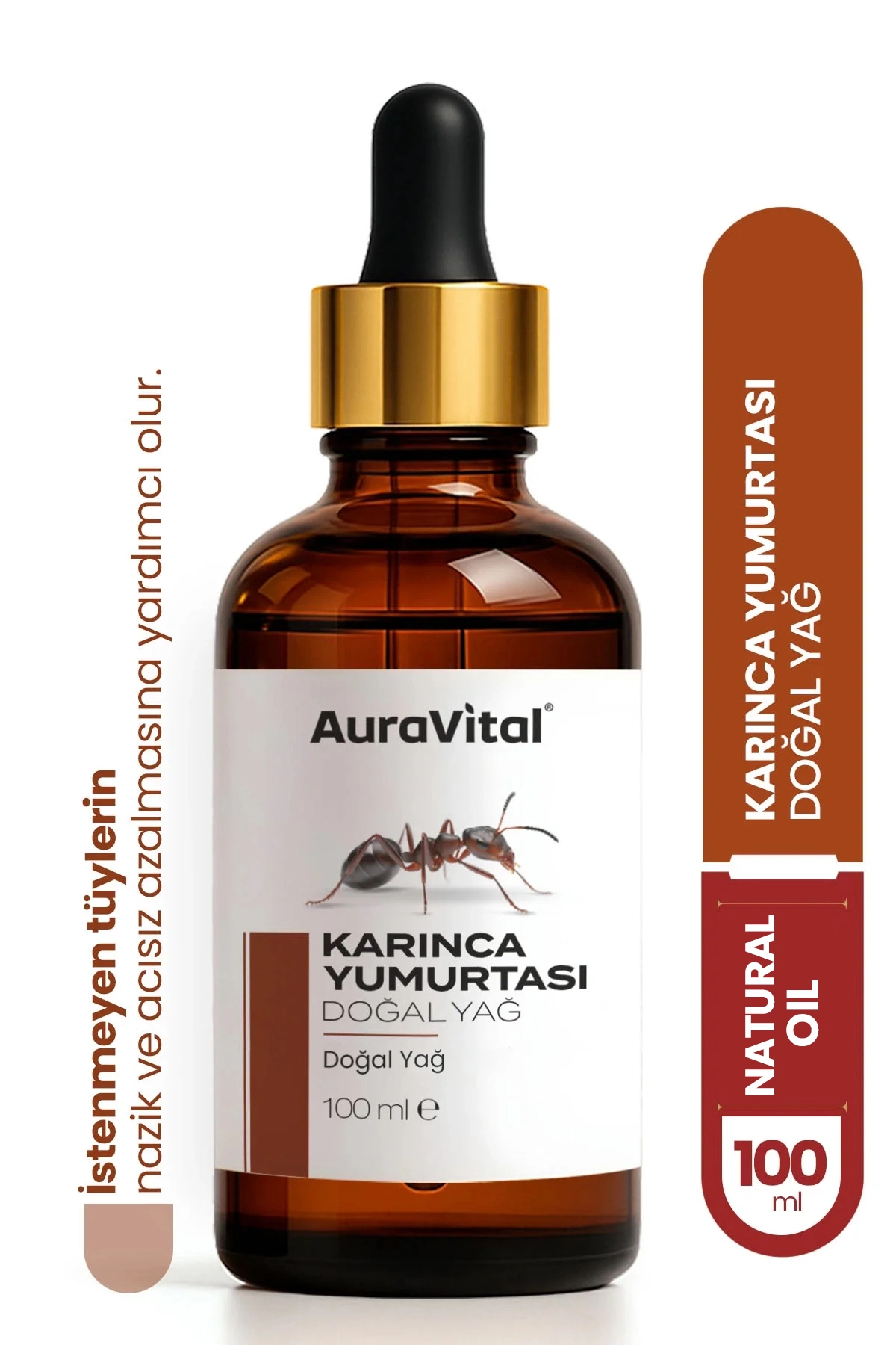 روغن مراقبتی تخم مرغ مورچه 100 میل – کاهش دهنده مو مراقبت از پوست پس اپیلاسیون AuraVital