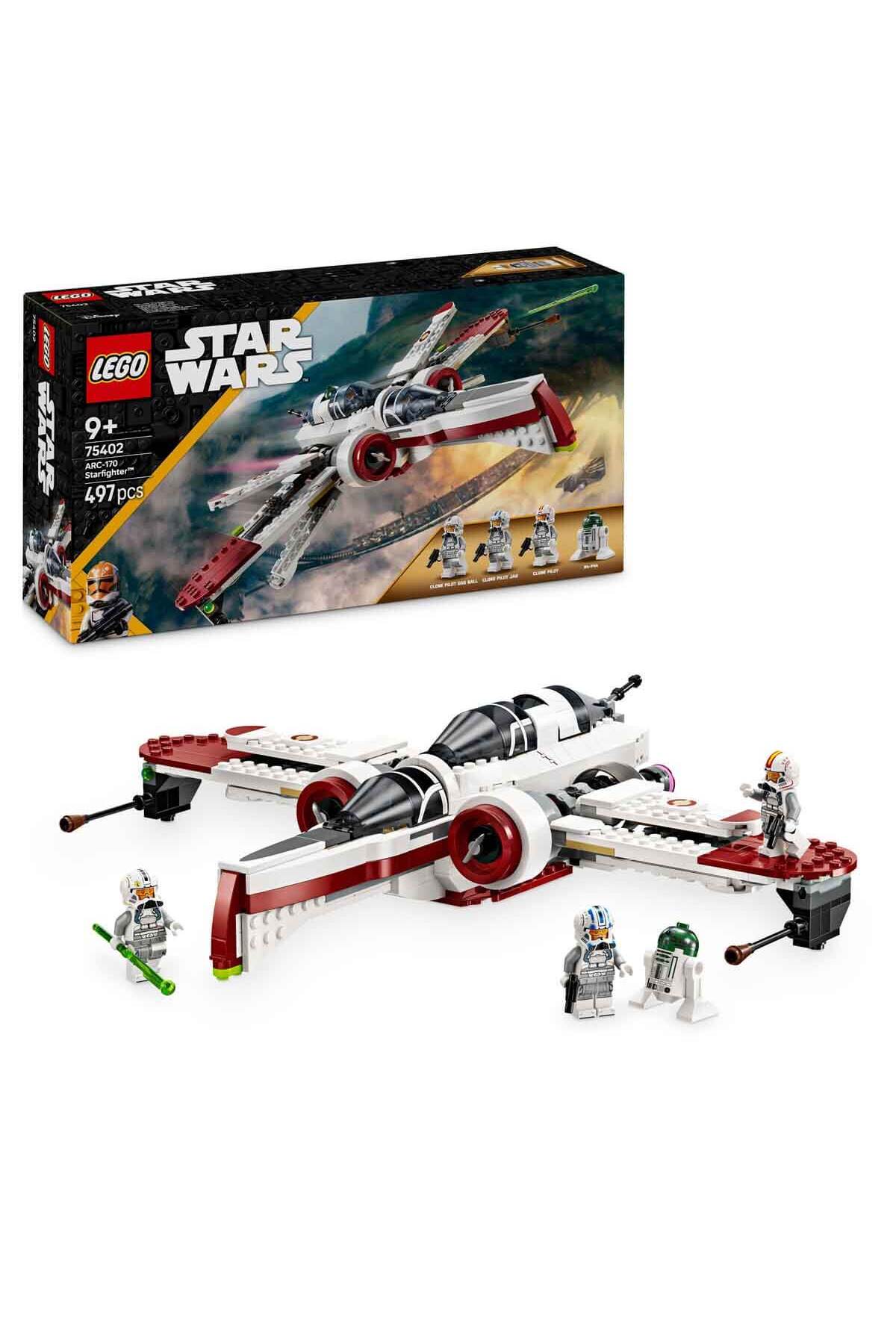 لگو و اسباب بازی های ساخت محور STAR WARS: REVENGE OF THE SITH ARC 170 STARFIGHTER 75402 برای کودکان 9 سال به بالا یا اورجینال LEGO