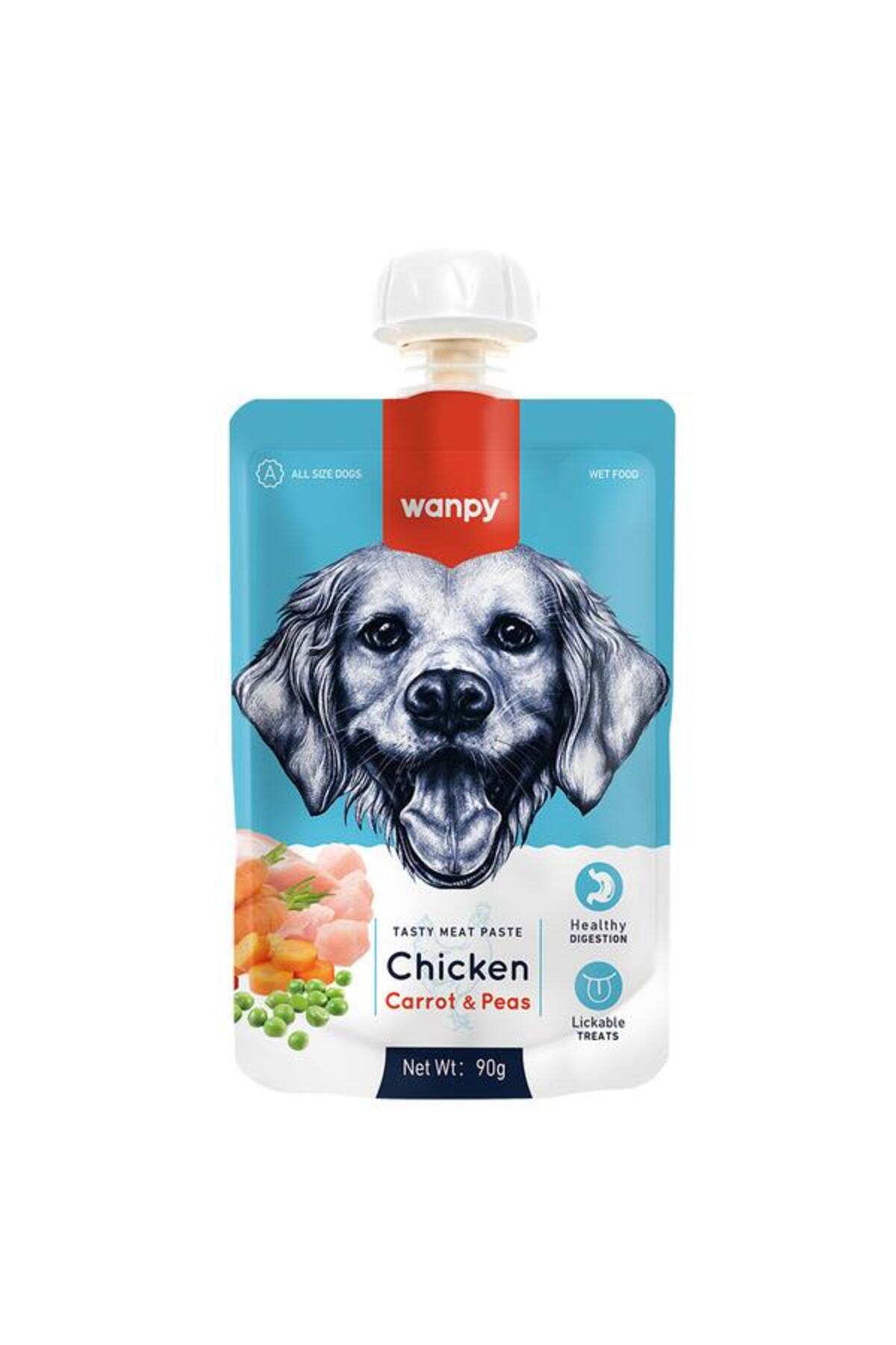خمیر تشویقی سگ با مرغ و هویج وانپی Wanpy، ۹۰ گرم
