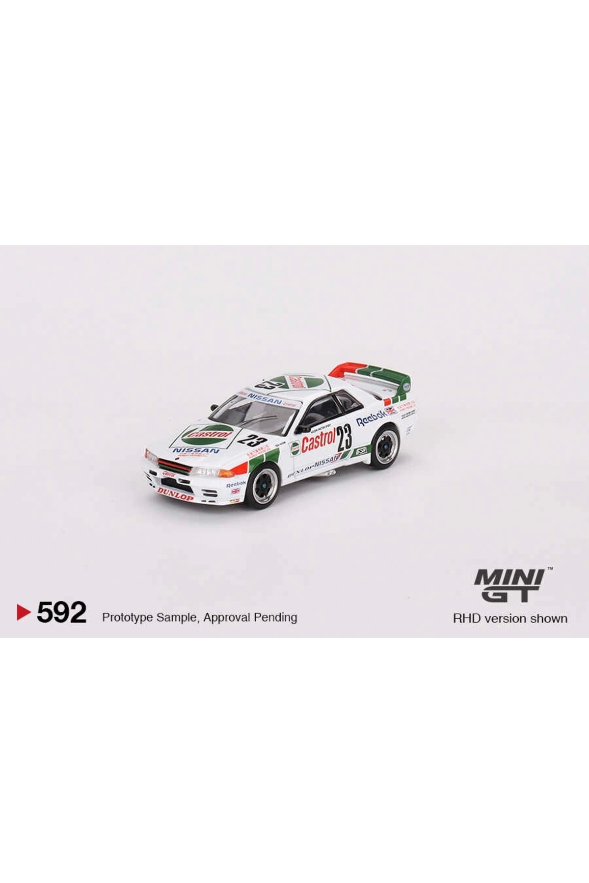 مدل خودرو 1 64 نیسان اسکای لاین GT R R32 GR. برنده 23 مسابقه گویا ماکائو 1990 MGT00592 اورجینال mini gt