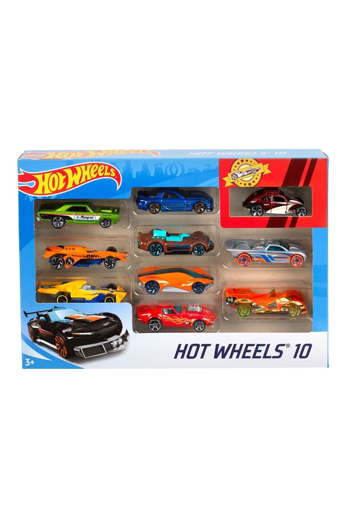 ماشین اسباب بازی 54886 چرخ های داغ 10 مجموعه مخلوط ASORTI هات ویلز اورجینال HOT WHEELS