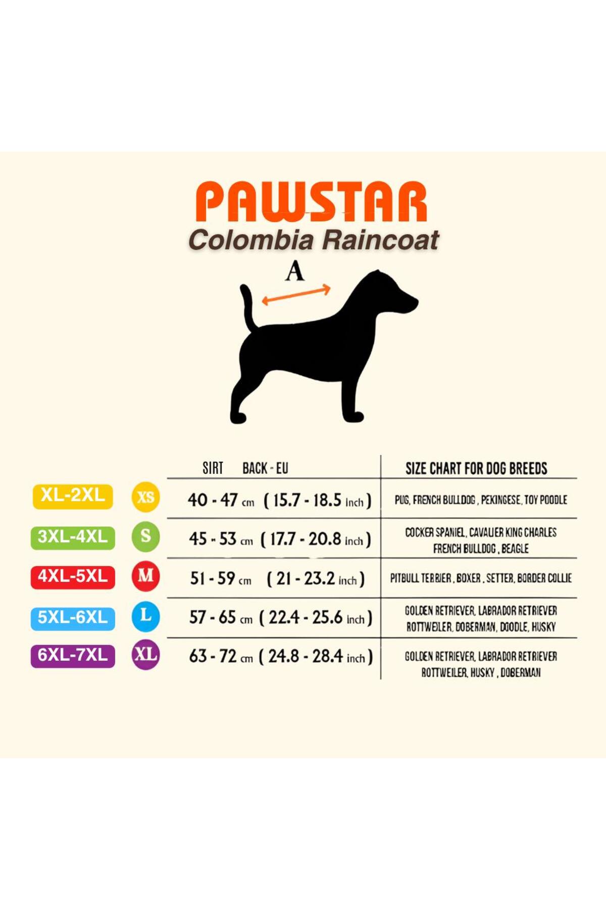 بارانی ضدآب سگ پاستار Pawstar Colombia Prime v2 با آستر پلار خاکی
