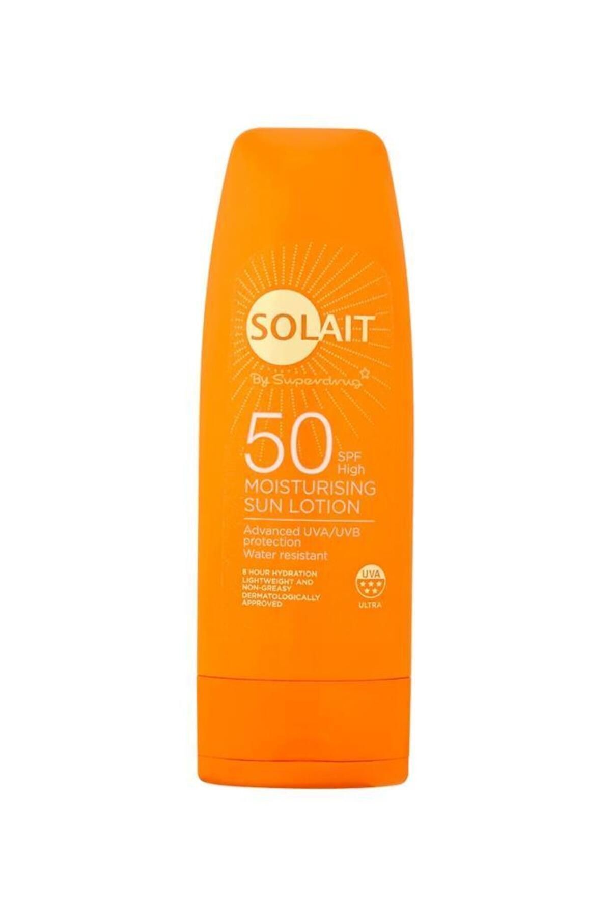 Solait لوسیون ضدآفتاب مرطوب‌کننده SPF 50 حجم 200 میلی لیتر