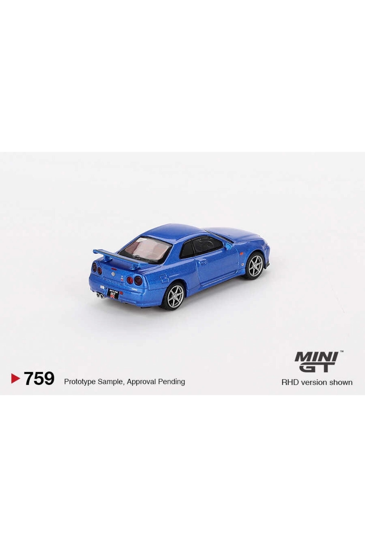 مدل خودرو 1 64 نیسان اسکای لاین GT R R34 V SPEC BAYSIDE BLUE MGT00759 اورجینال Genel Markalar