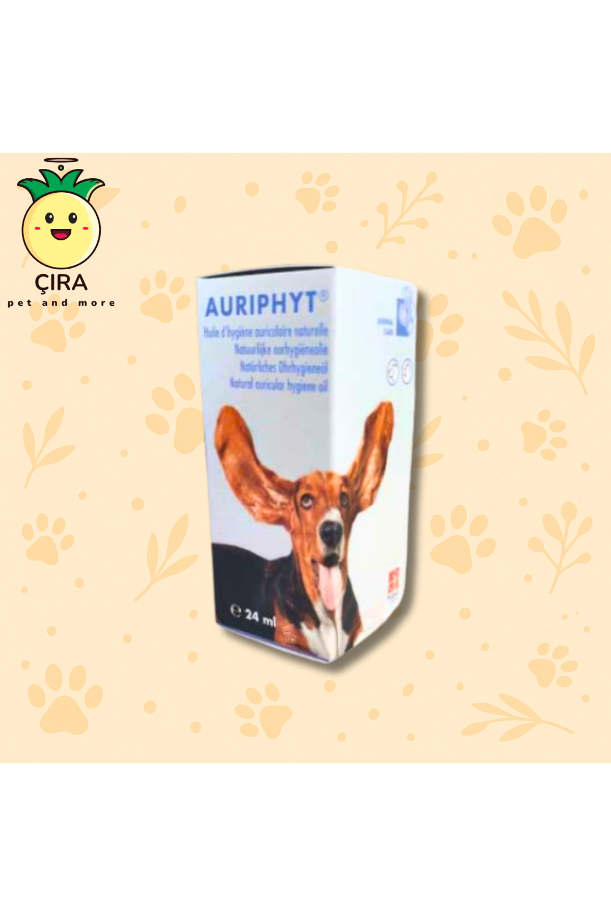 محلول مراقبت گوش سگ چیراپت ÇıraPet Auriphyt، ۲۴ میلی‌لیتر