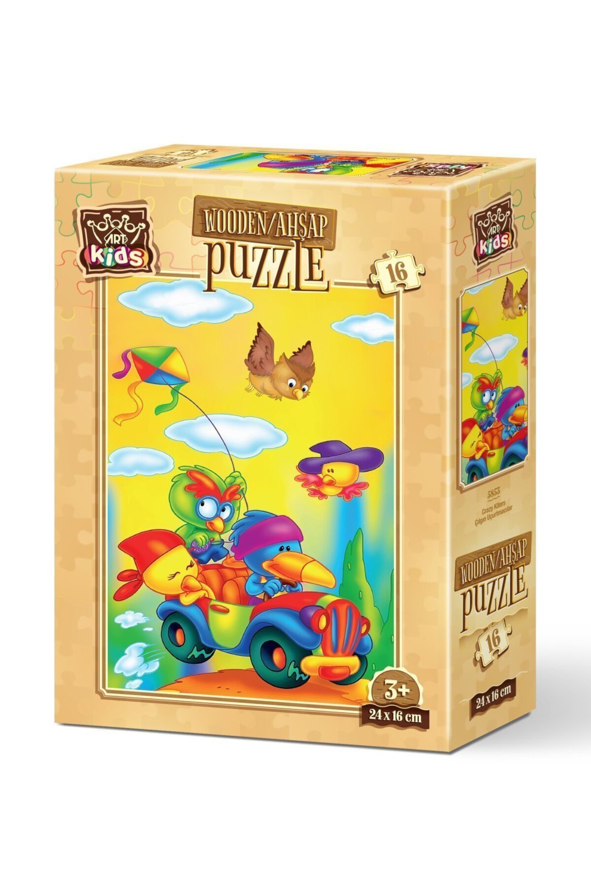 پازل کیترهای دیوانه بچه ها 16 قطعه چوبی اورجینال ارت Art Puzzle