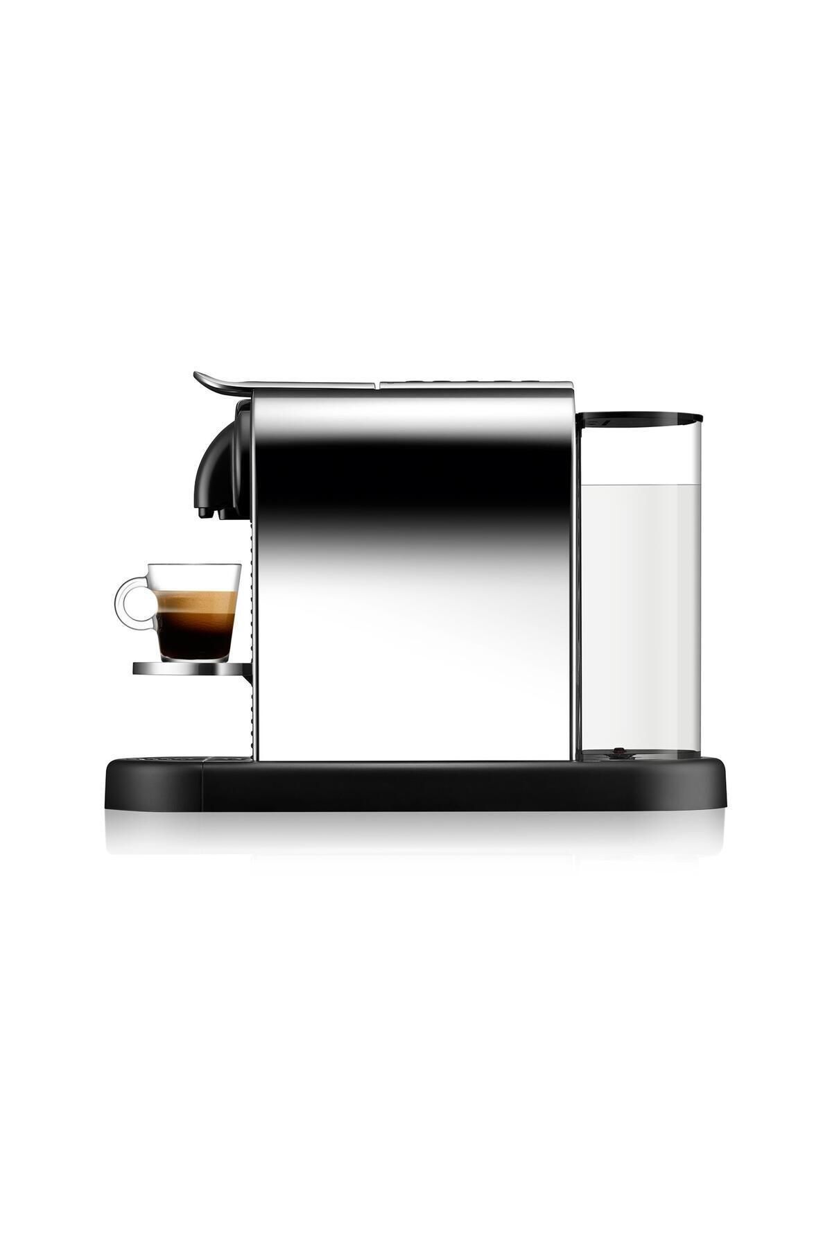 دستگاه اسپرسو و کاپوچینو قهوه ساز کپسول فولادی ضد زنگ D140 CITIZ PLATINUM اورجینال Nespresso